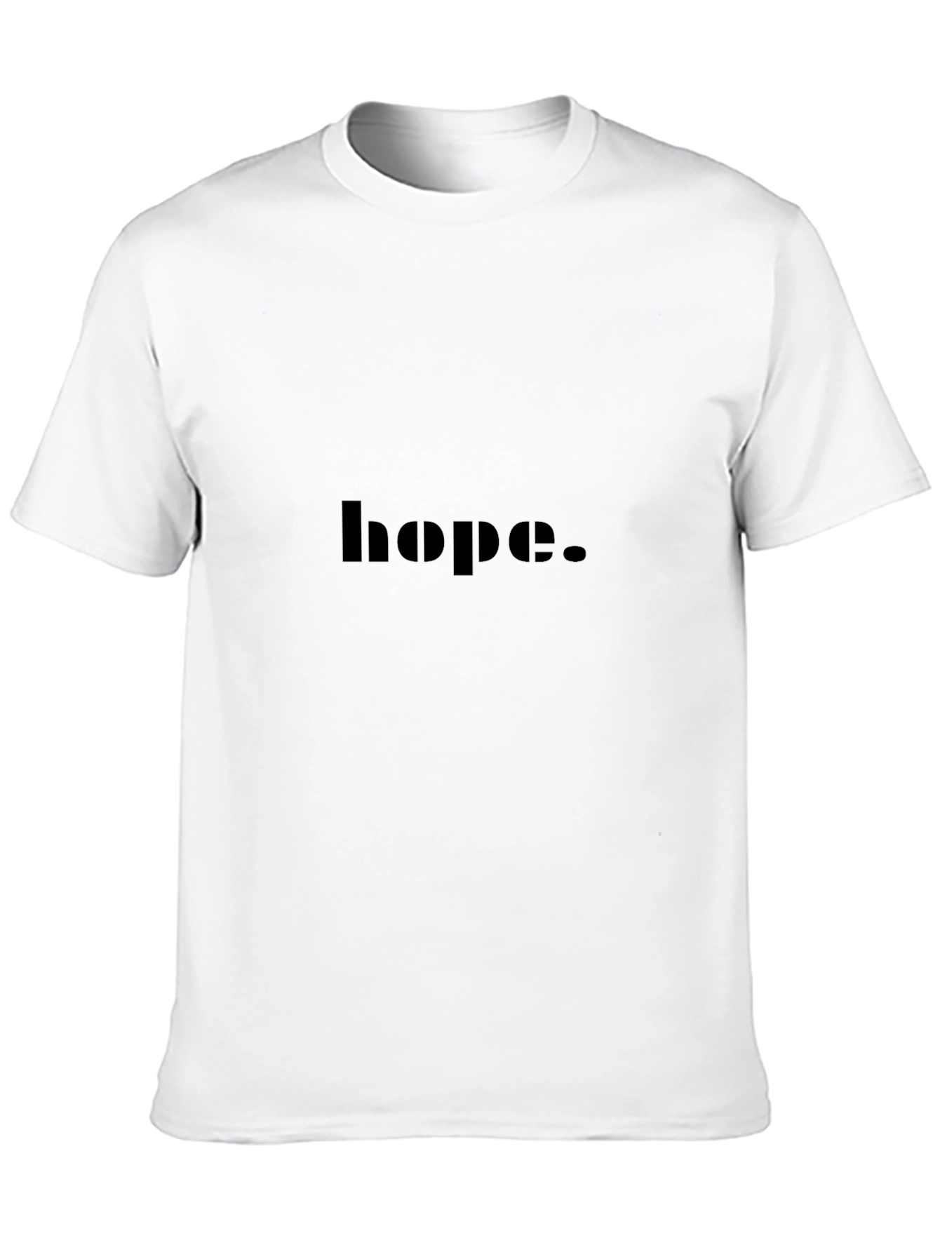 Hope Graphic Tee - Black Crew Neck T-Shirt