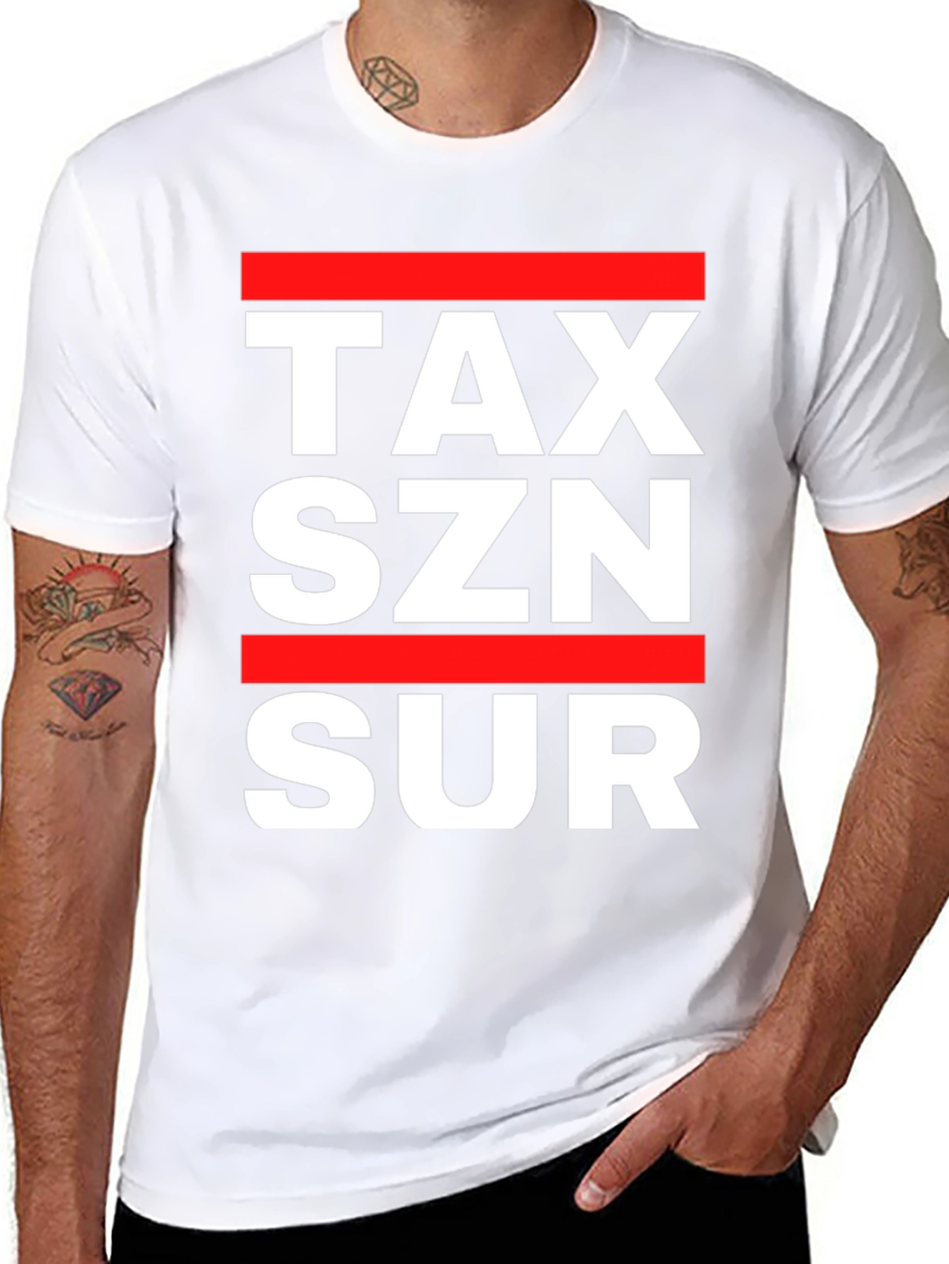 Tax SZN SUR Graphic Tee - Bold Statement T-Shirt