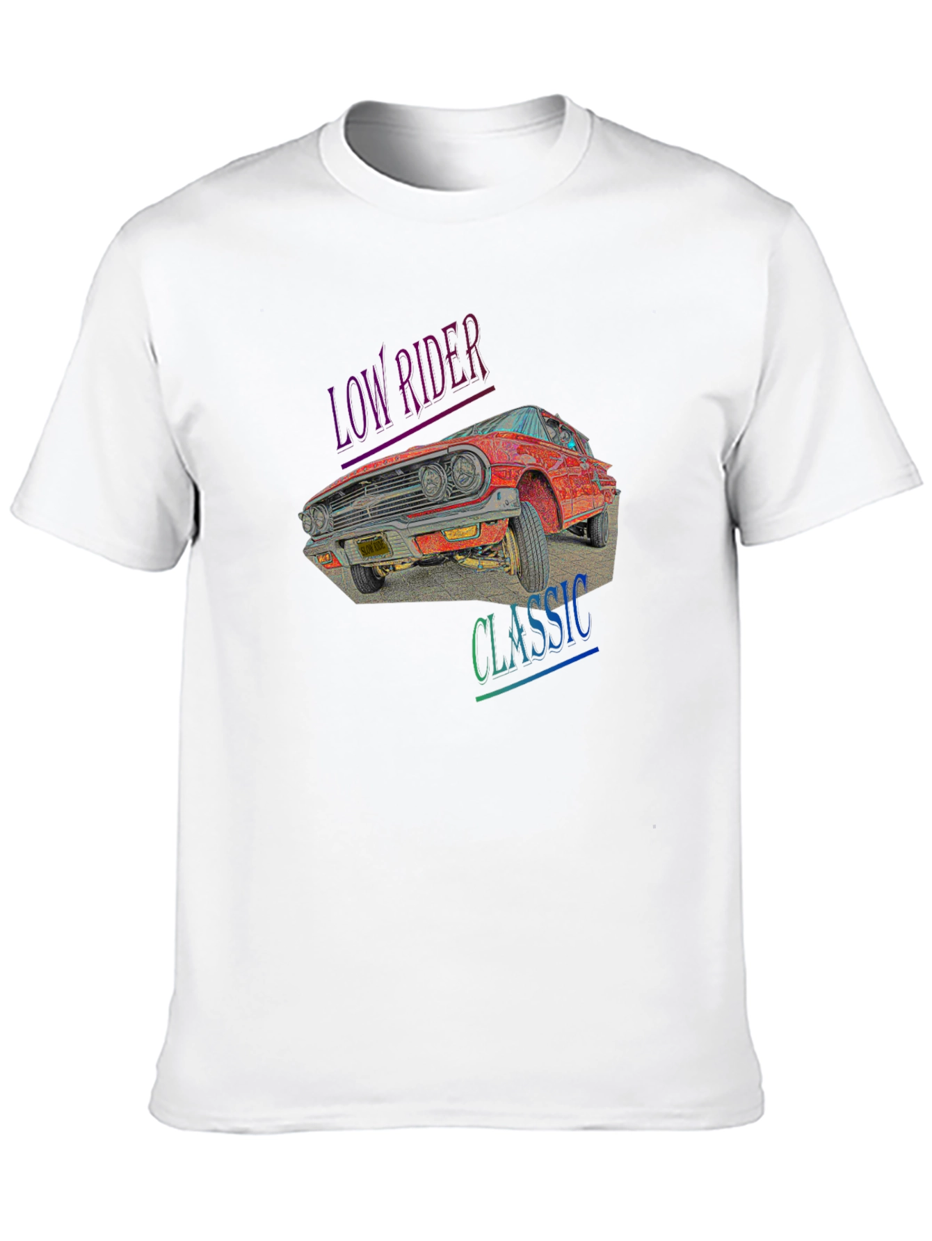 Low Rider Classic Car Graphic Tee - Black