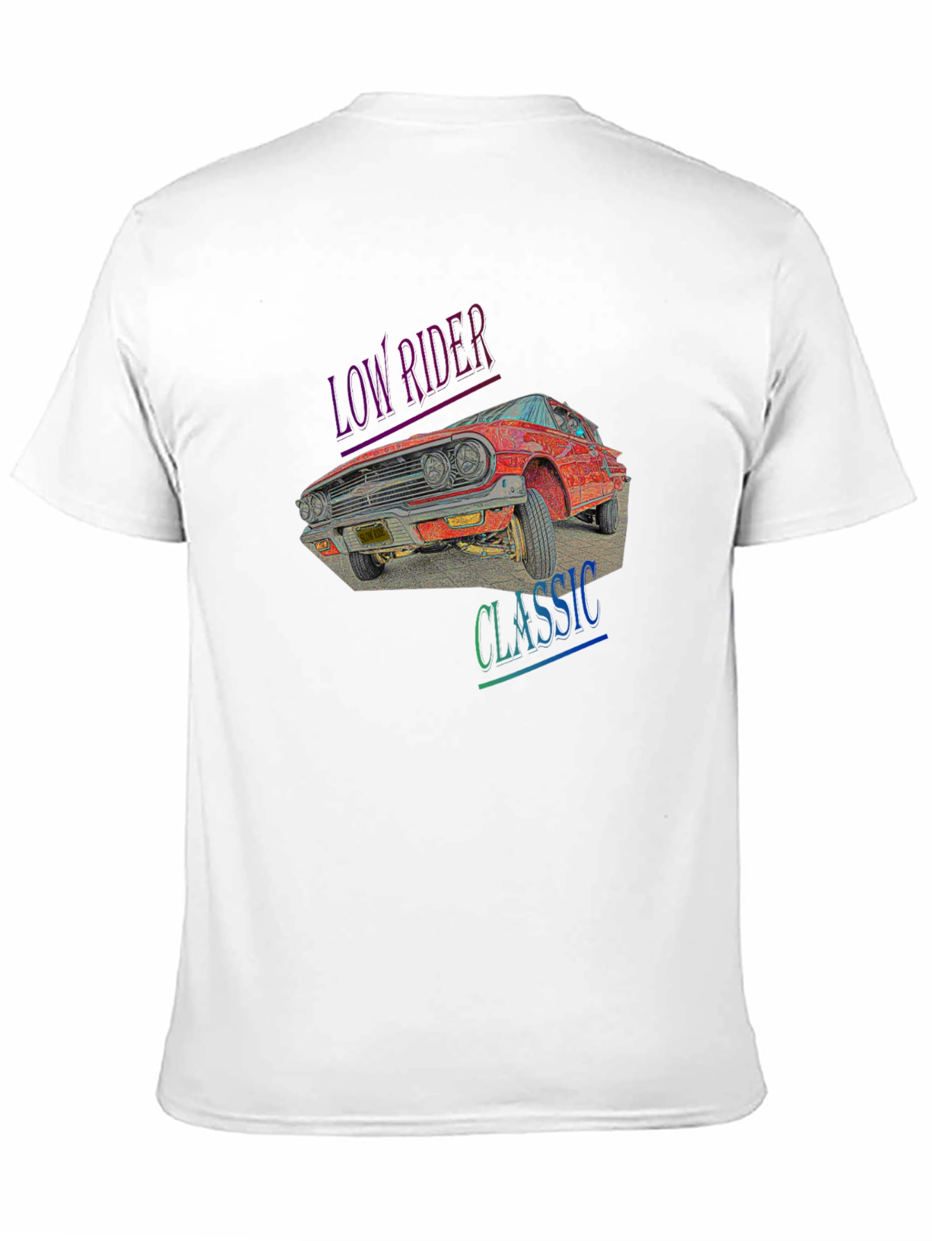Low Rider Classic Car Graphic Tee - Black
