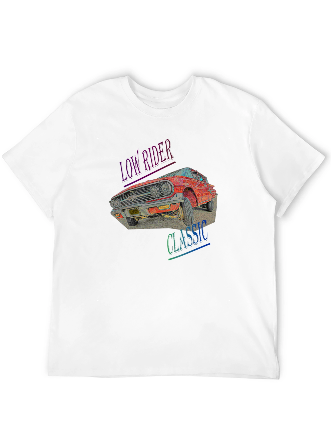 Low Rider Classic Car Graphic Tee - Black