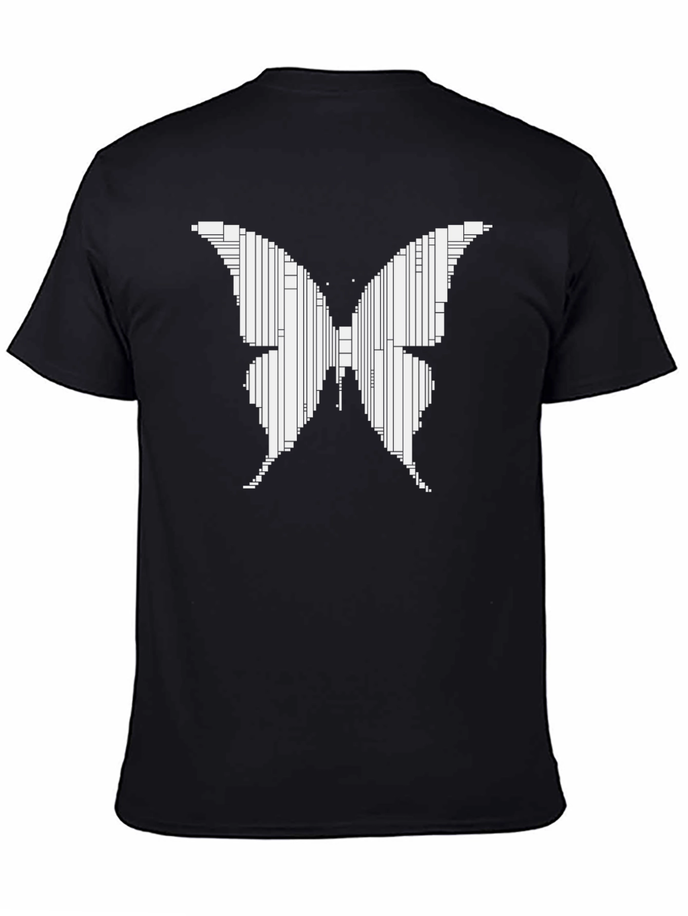 Geometric Butterfly Graphic Tee - Modern Art T-Shirt