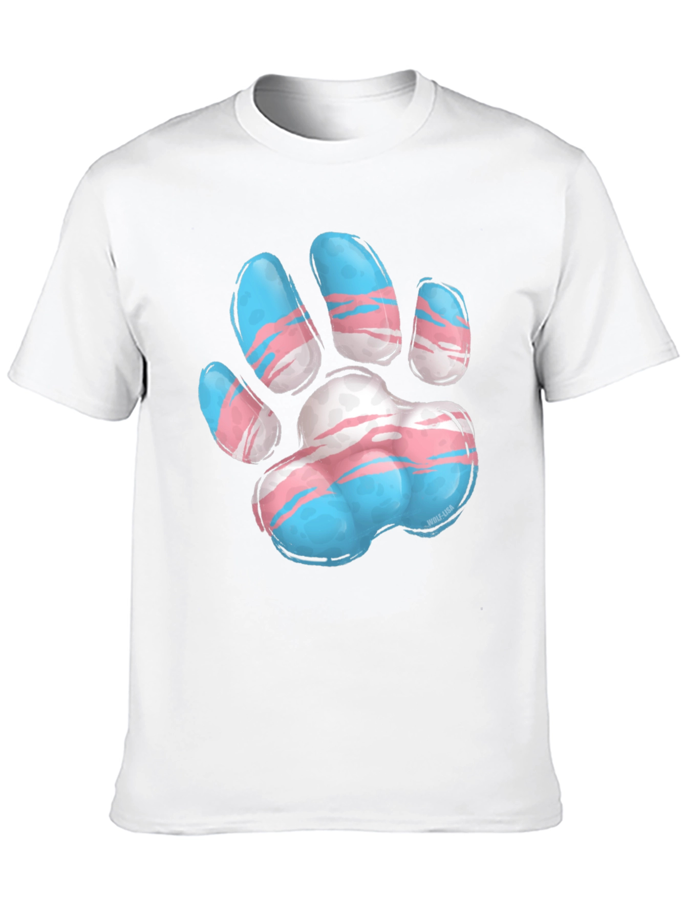 Transgender Pride Paw Print T-Shirt - Unisex