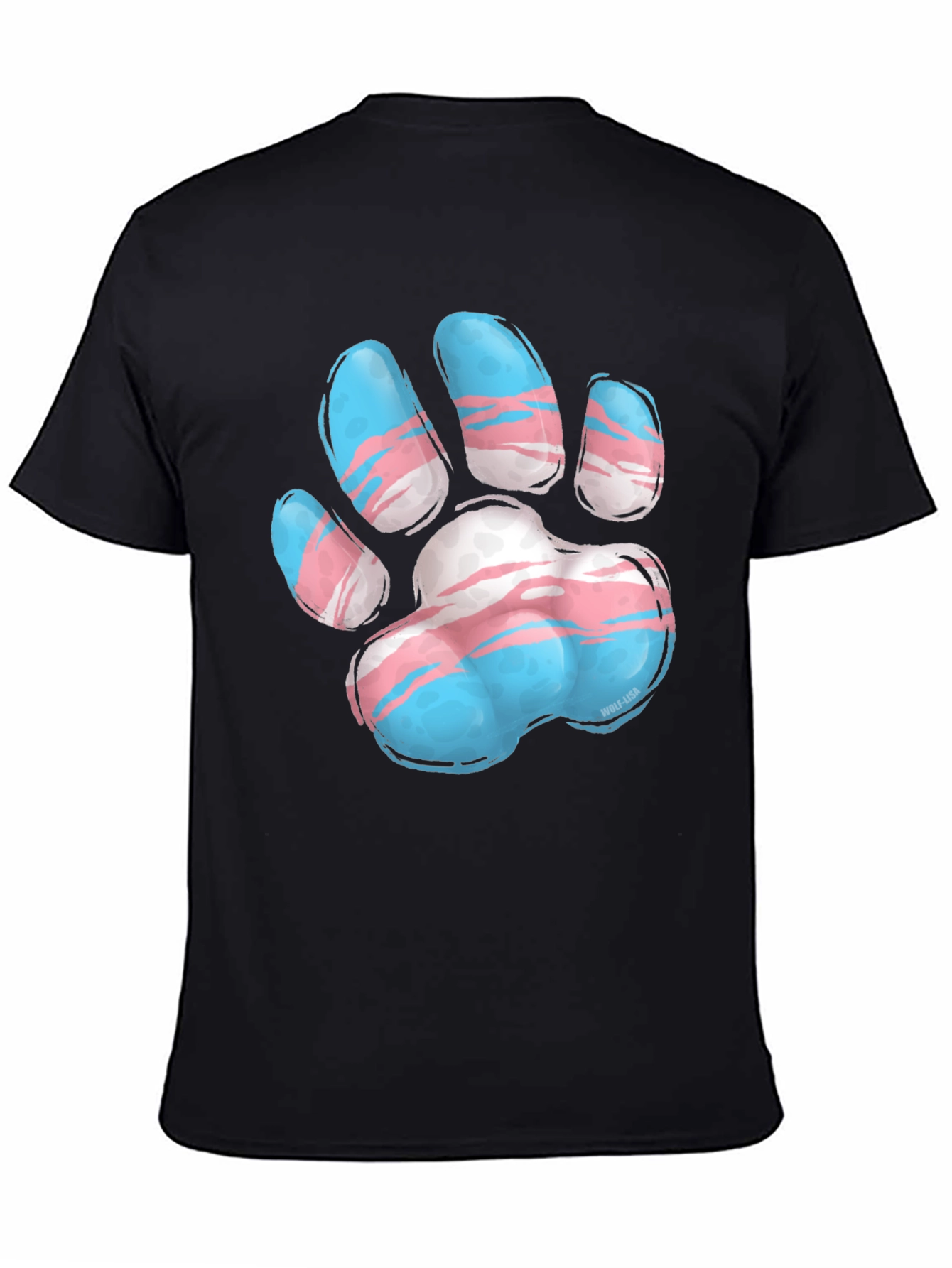 Transgender Pride Paw Print T-Shirt - Unisex