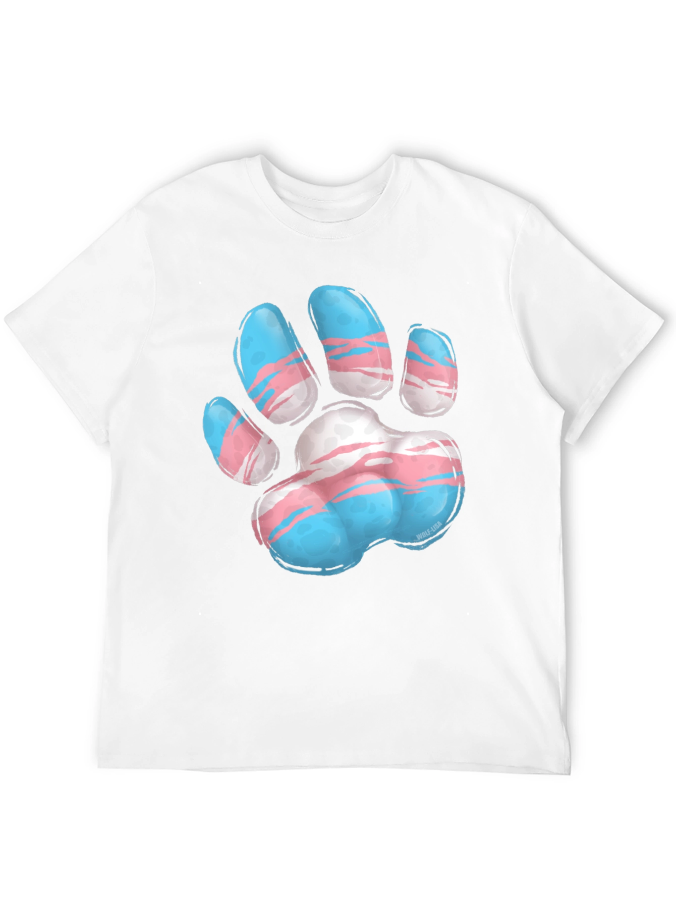 Transgender Pride Paw Print T-Shirt - Unisex