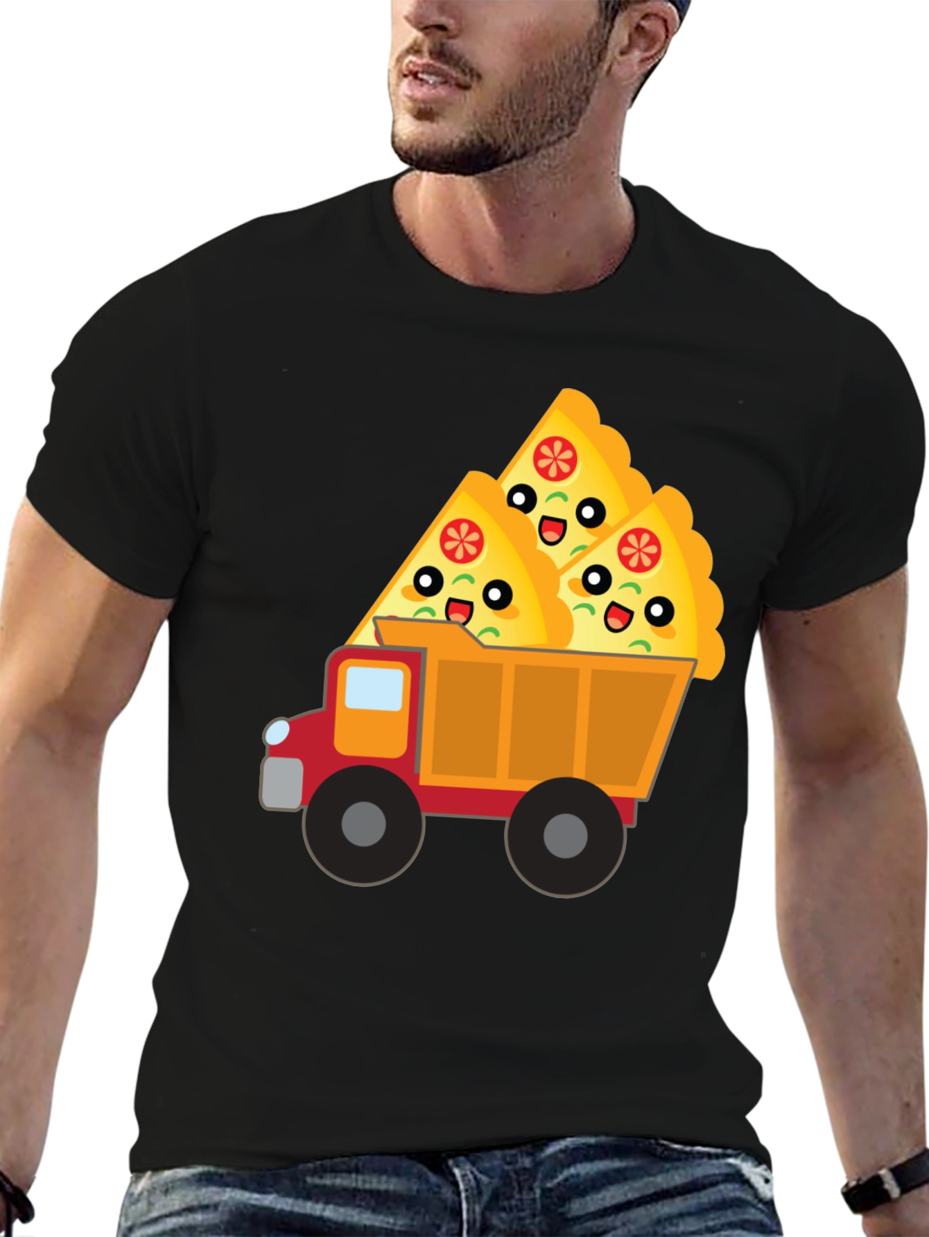 Pizza Truck T-Shirt - Novelty Food Tee