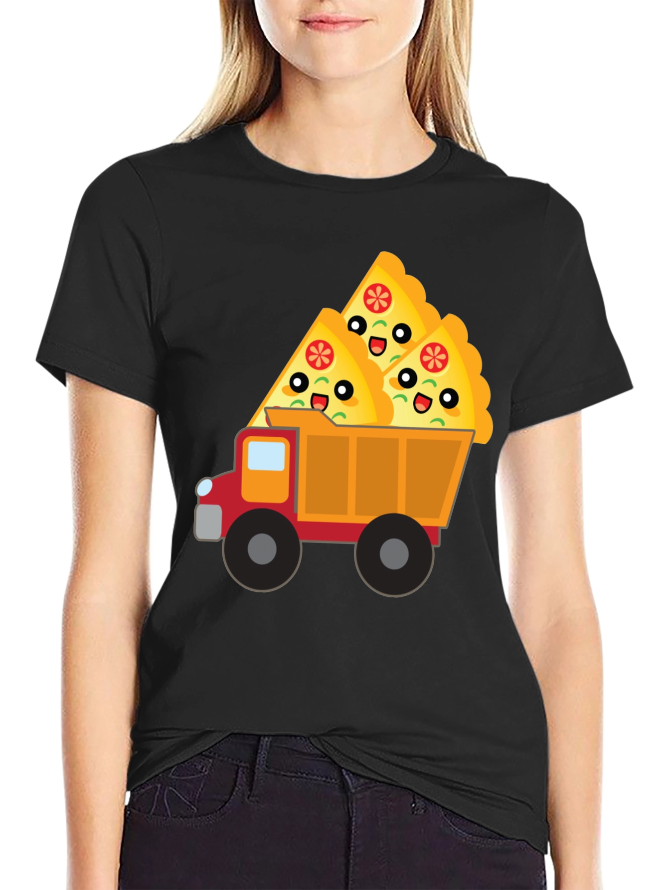 Pizza Truck T-Shirt - Novelty Food Tee
