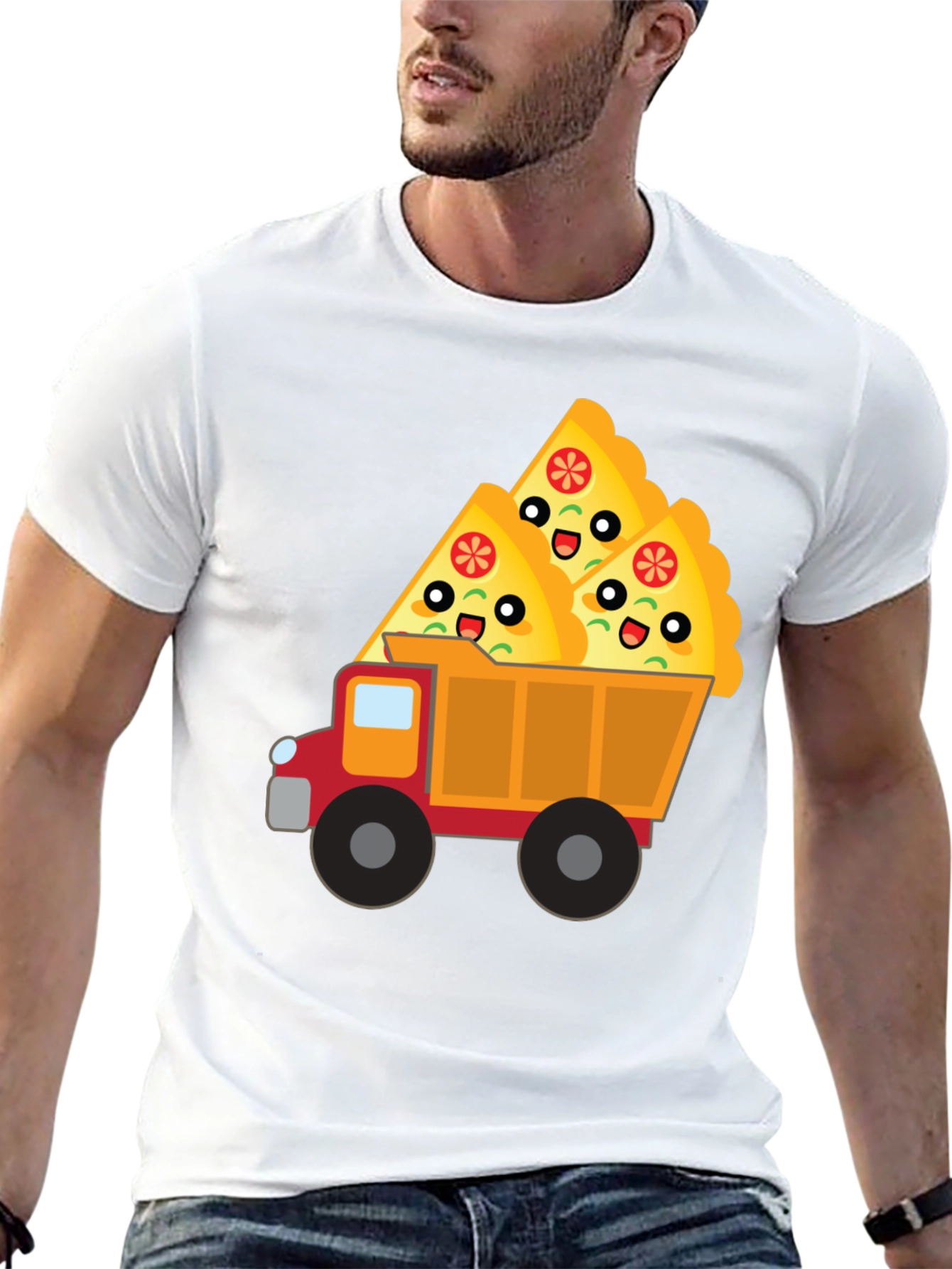 Pizza Truck T-Shirt - Novelty Food Tee