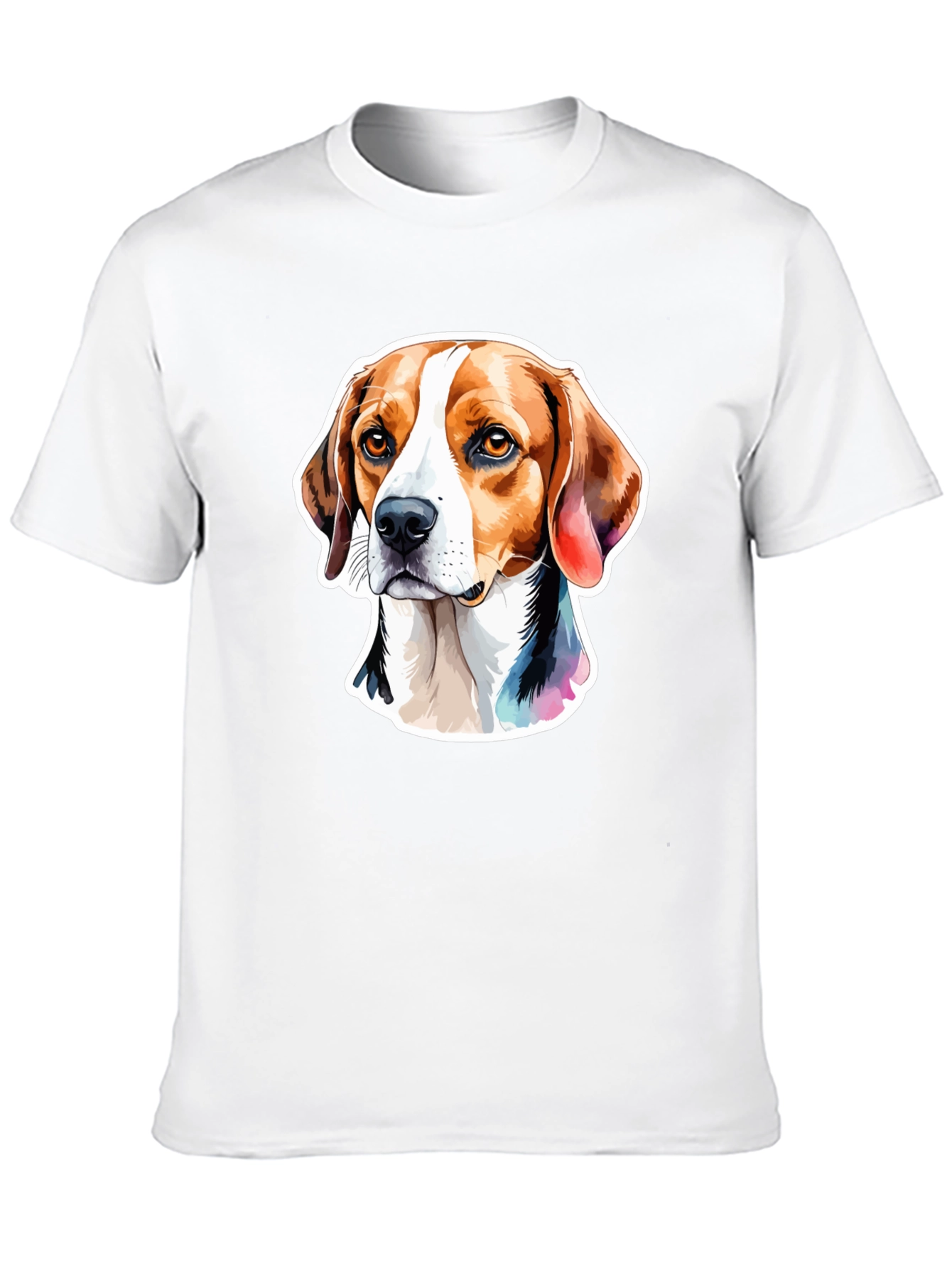 Beagle Dog Graphic Tee - Stylish Mens Black T-Shirt