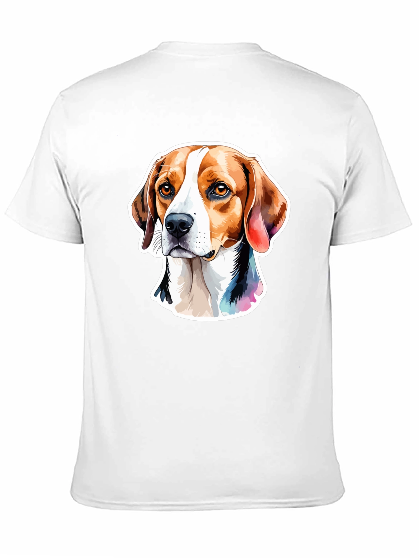 Beagle Dog Graphic Tee - Stylish Mens Black T-Shirt