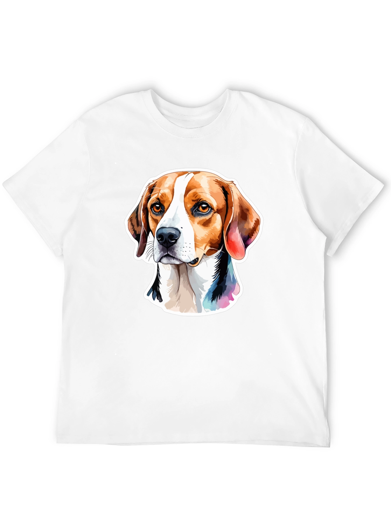 Beagle Dog Graphic Tee - Stylish Mens Black T-Shirt