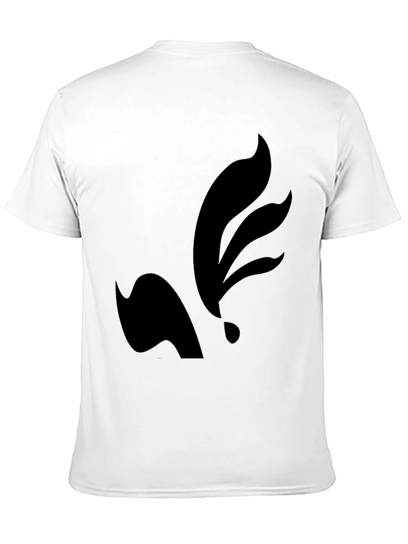 Mens Black Graphic Tee - Abstract Design
