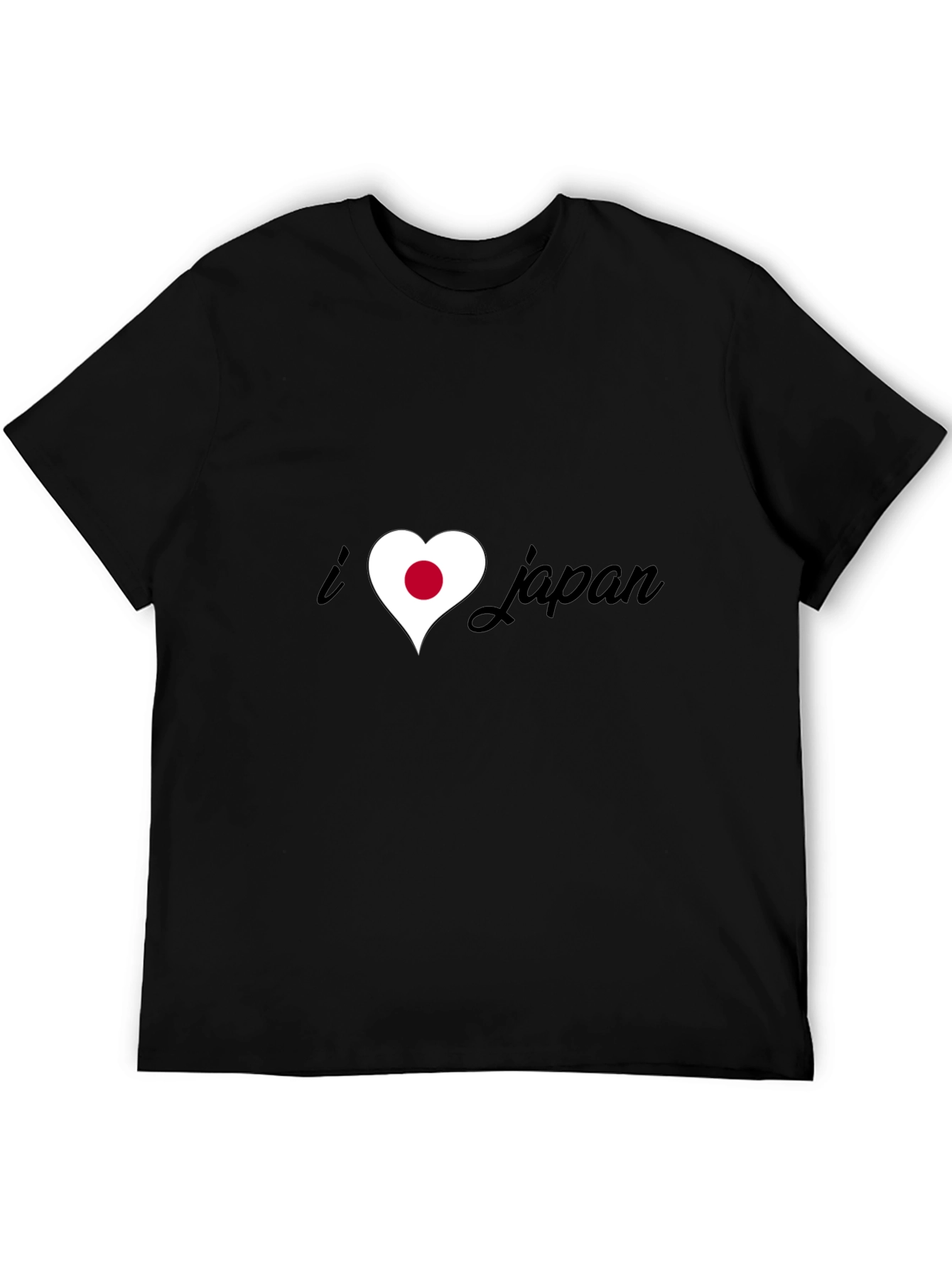I Heart Japan Tee - Black Graphic T-Shirt