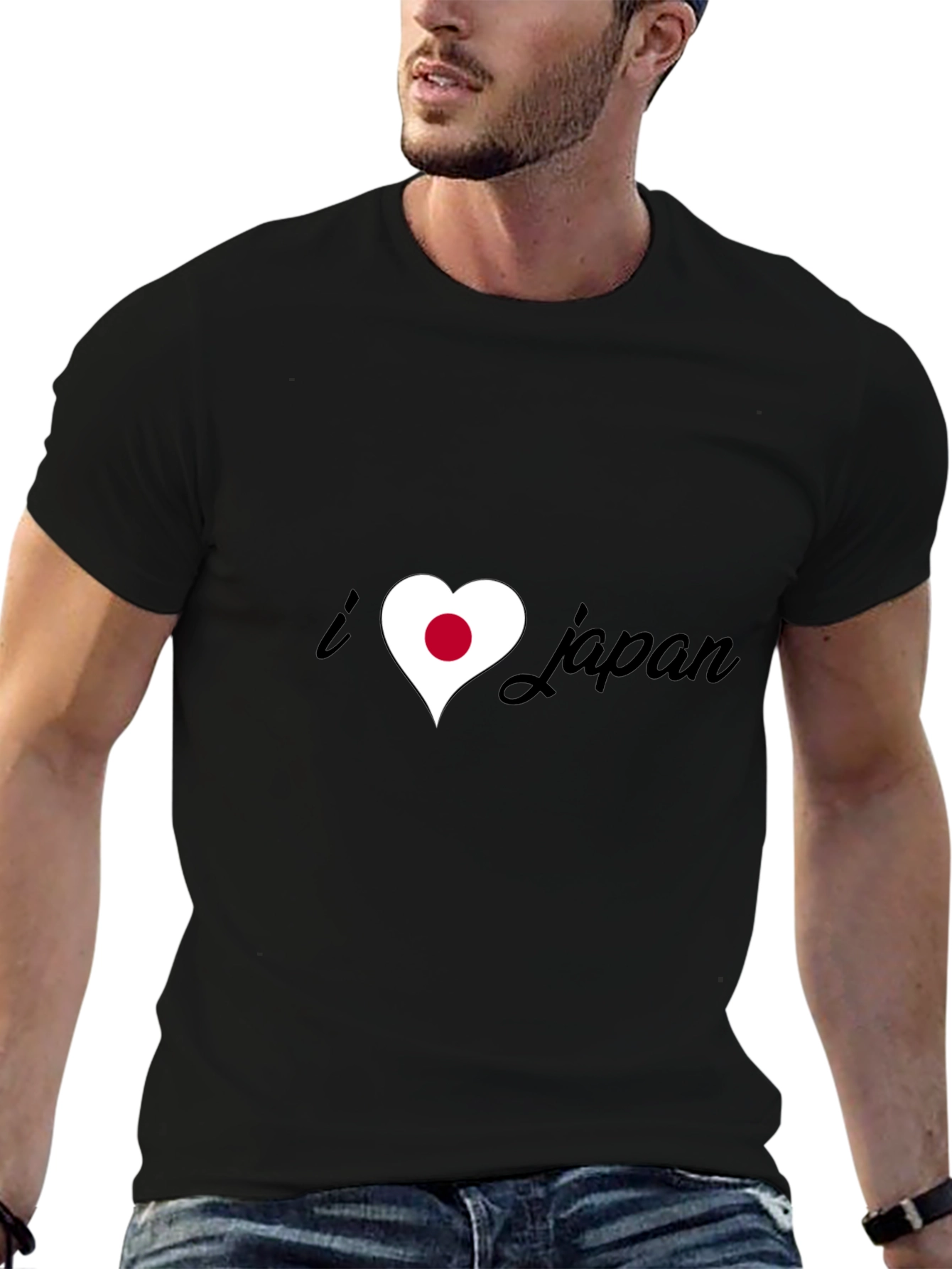 I Heart Japan Tee - Black Graphic T-Shirt