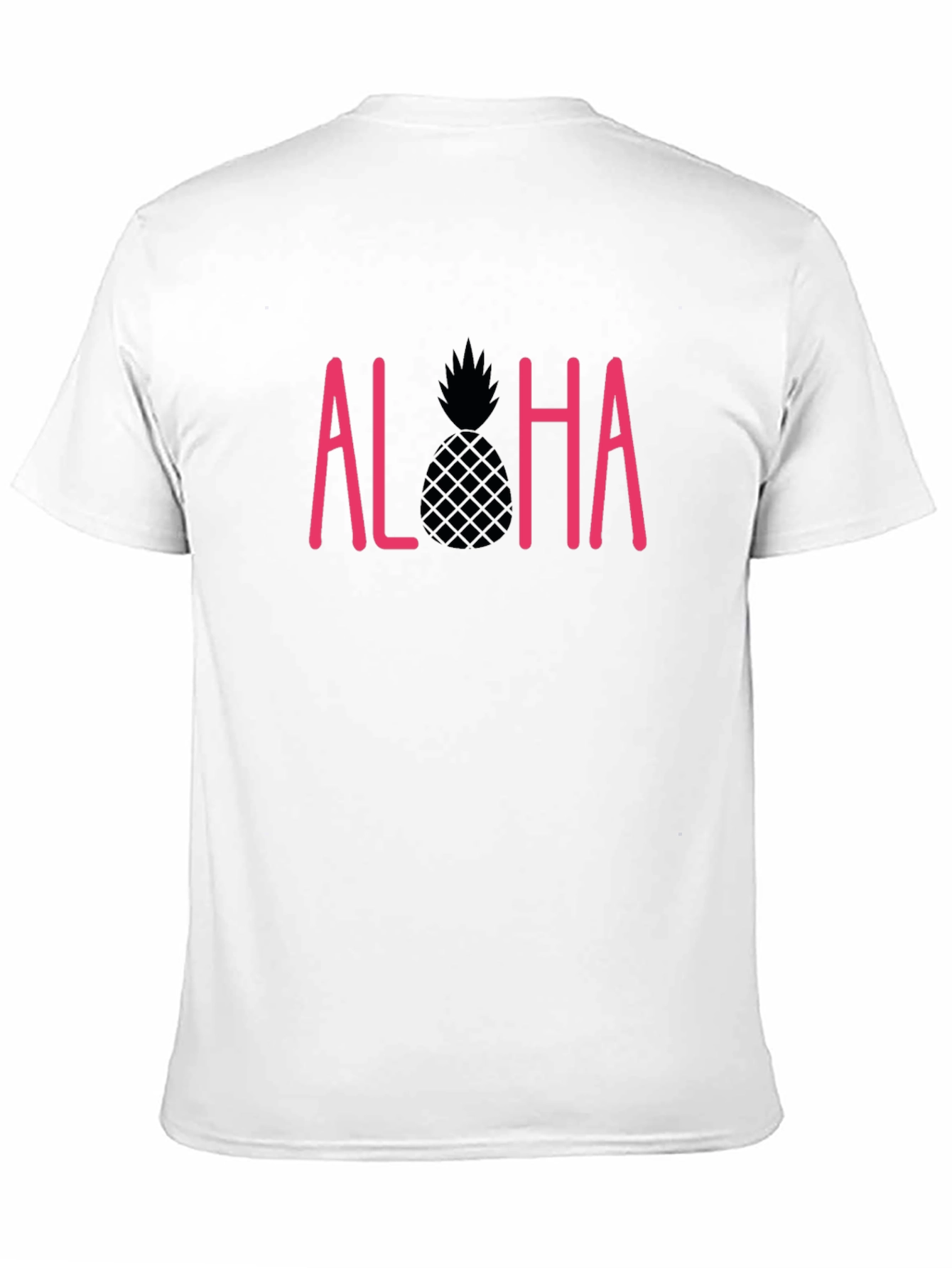 Aloha Pineapple Graphic T-Shirt - Black