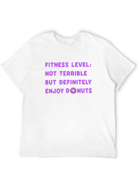 Fitness Level Donut Graphic T-Shirt
