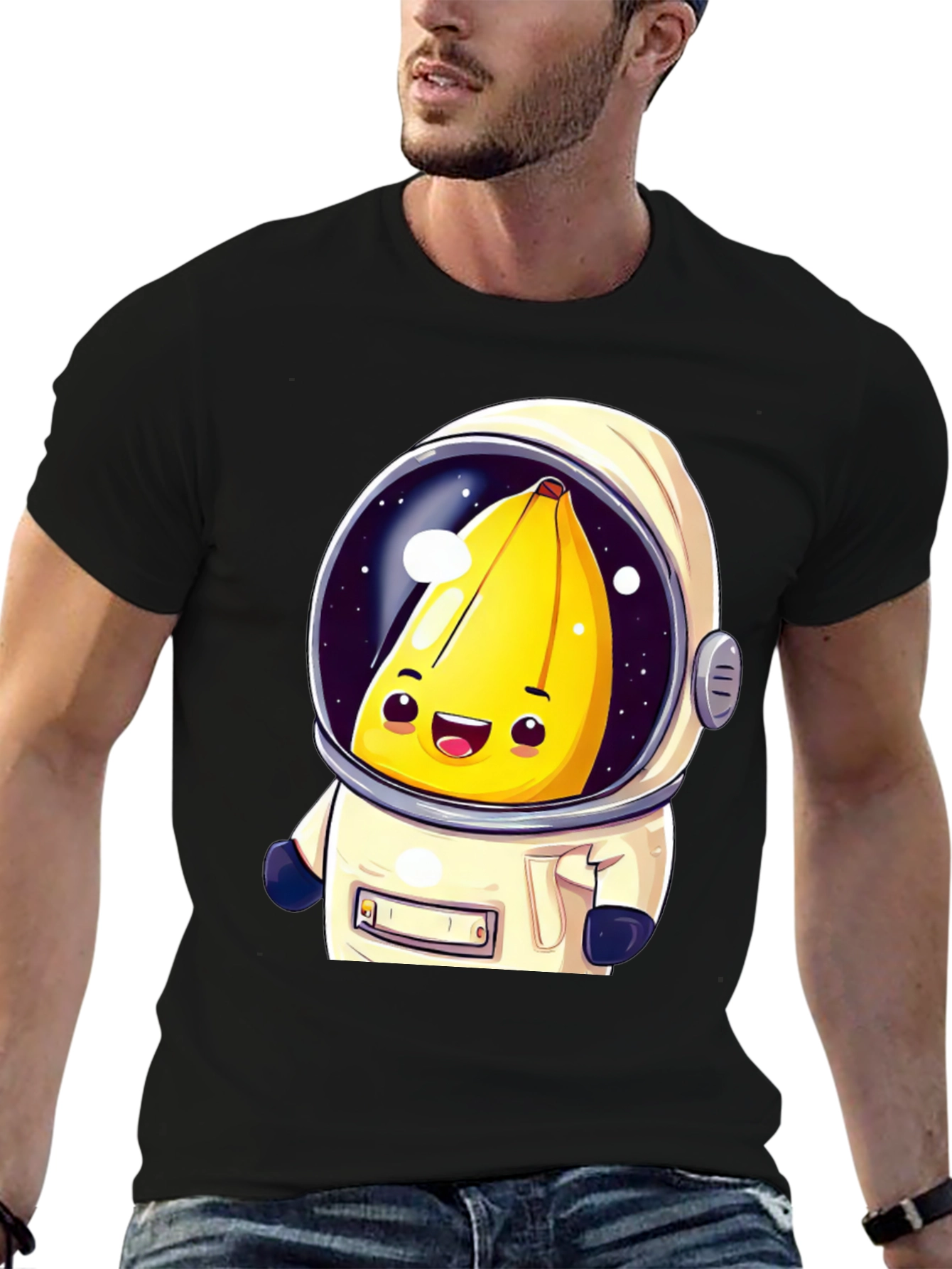 Banana Astronaut Graphic T-Shirt