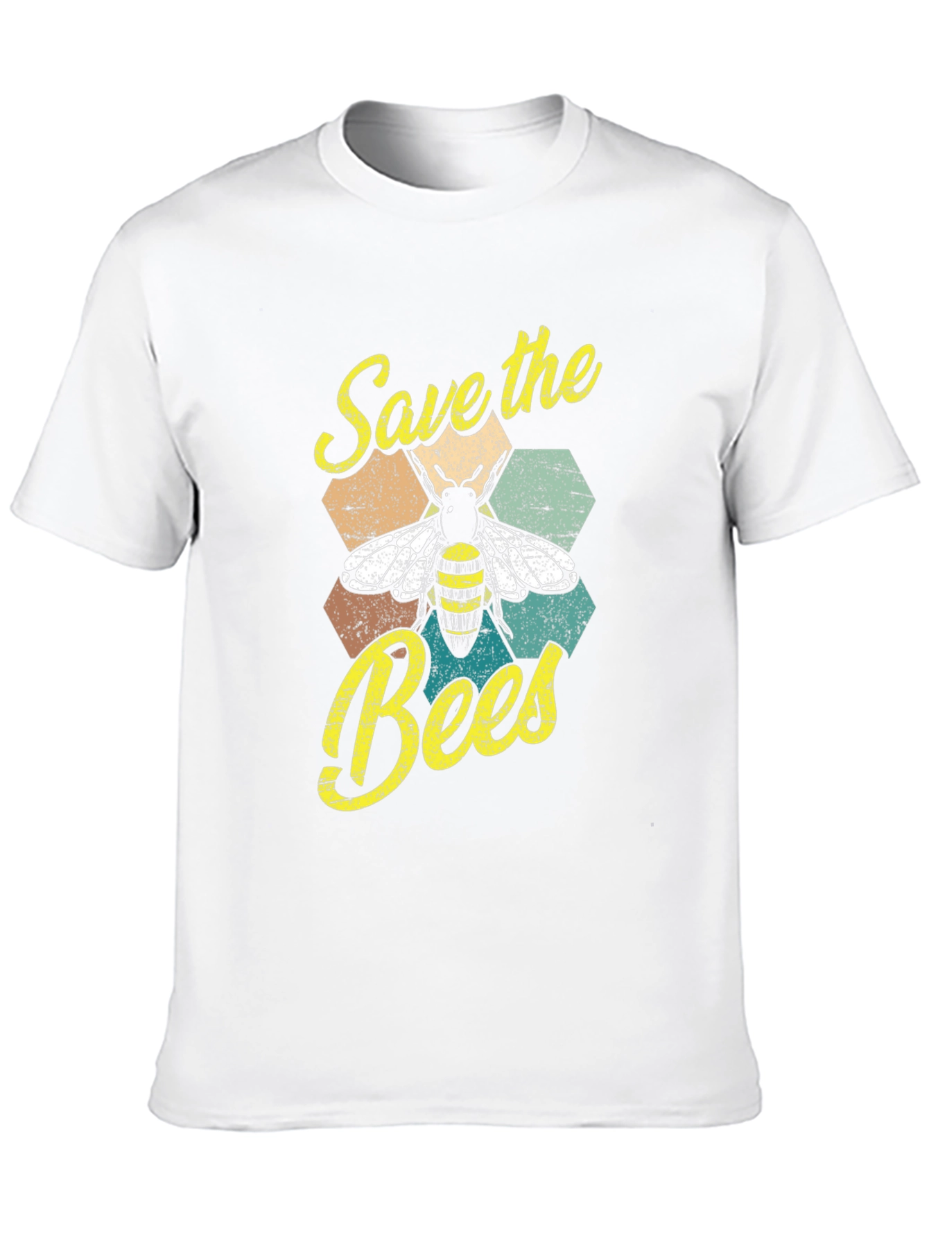 Save the Bees Graphic T-Shirt - Black Cotton Tee