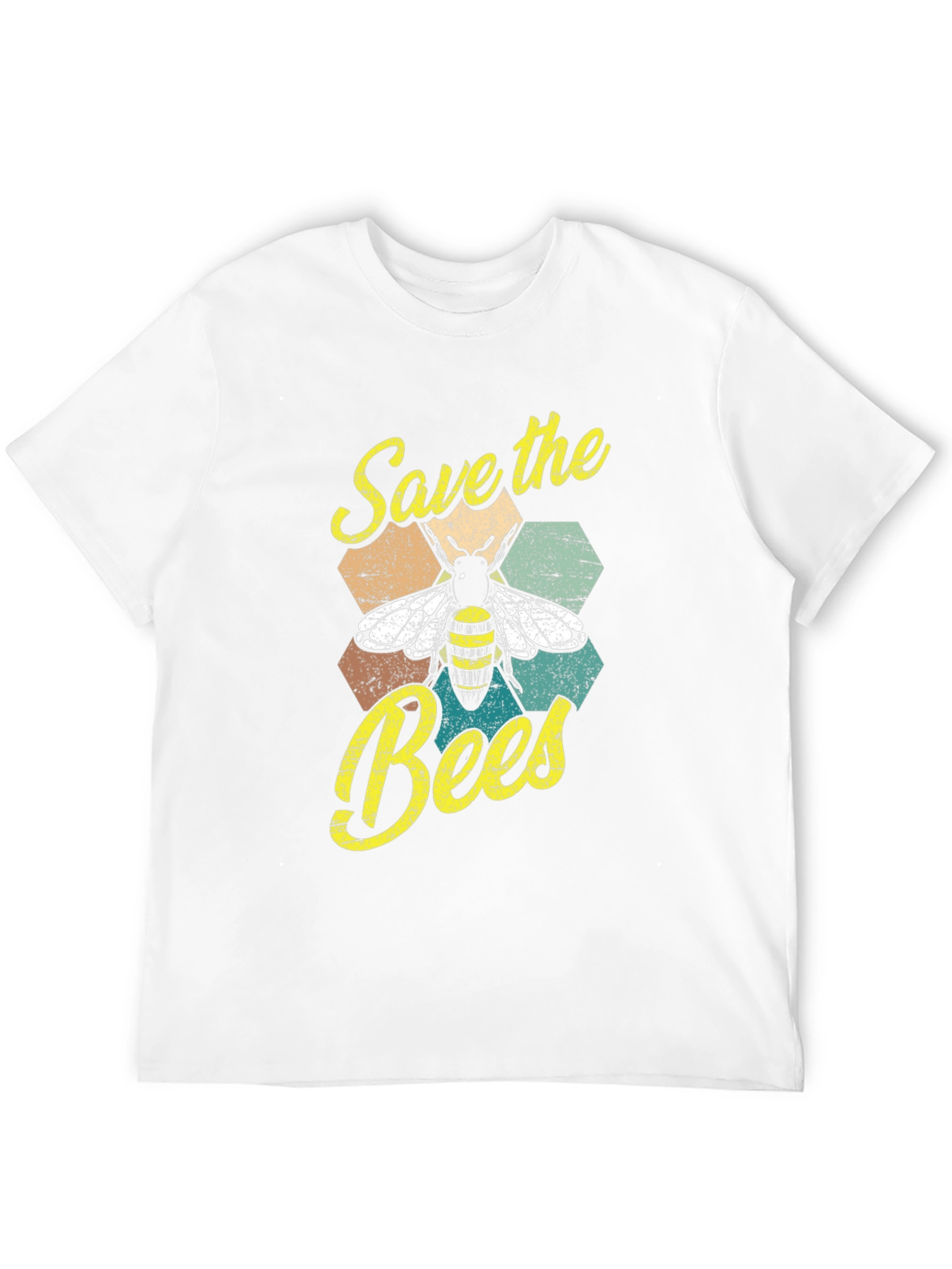 Save the Bees Graphic T-Shirt - Black Cotton Tee
