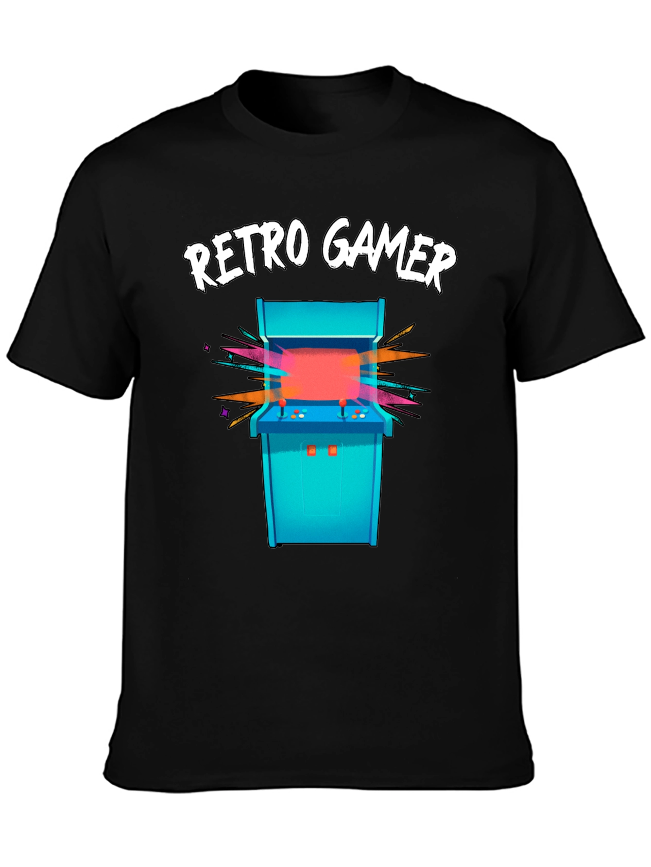 Retro Gamer Arcade T-Shirt - Black