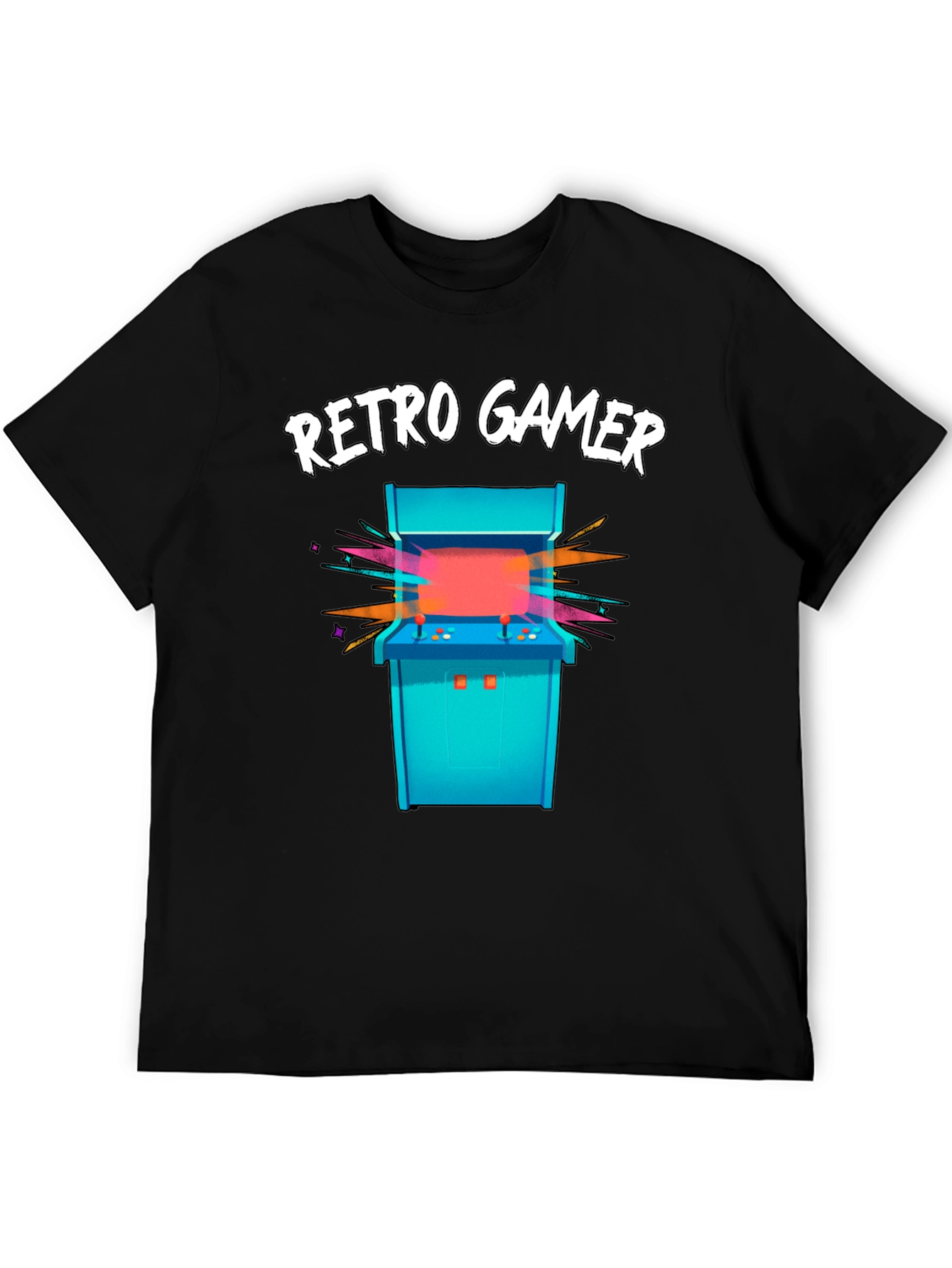 Retro Gamer Arcade T-Shirt - Black