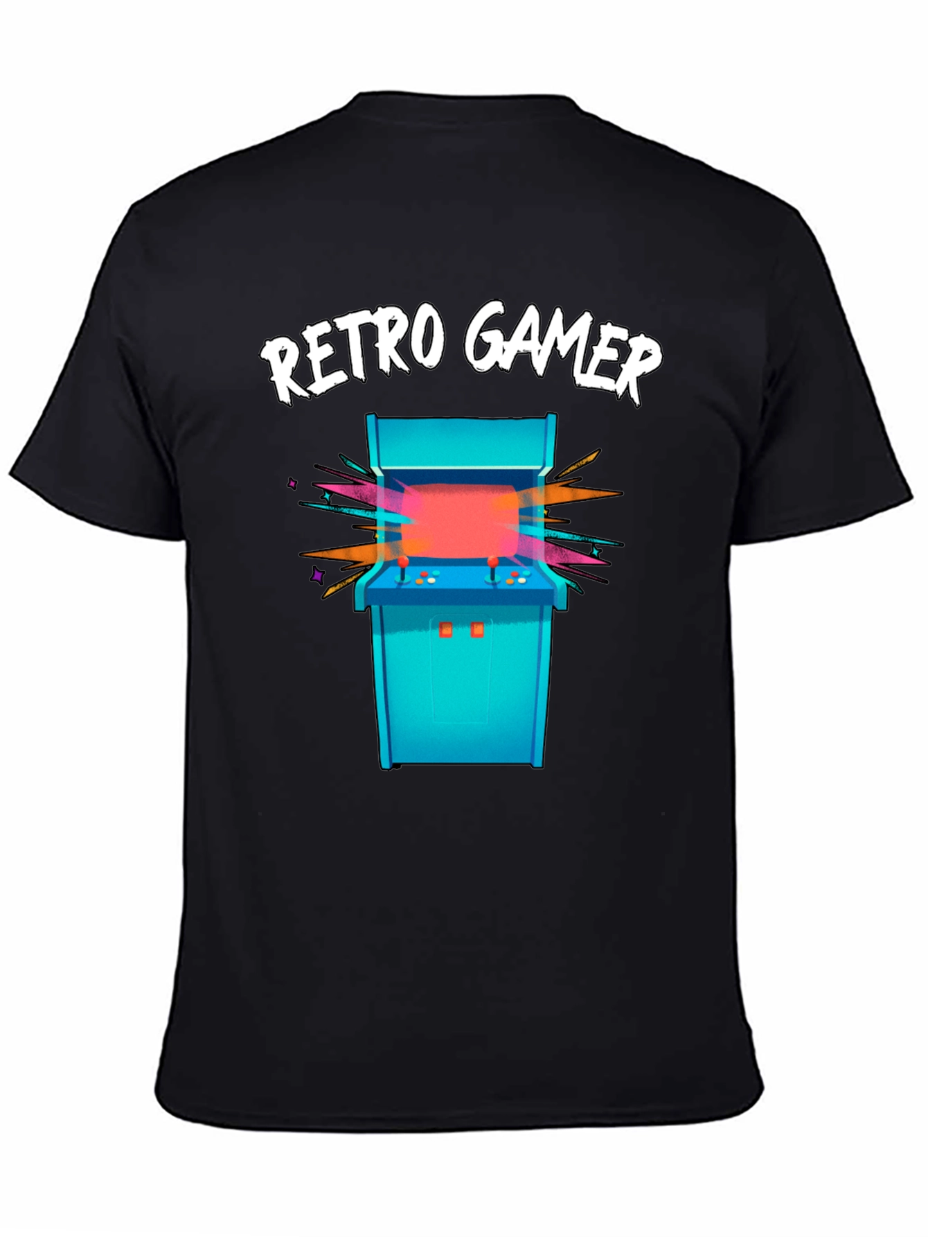 Retro Gamer Arcade T-Shirt - Black