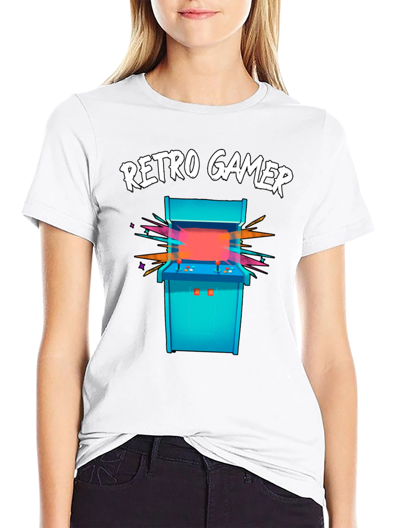 Retro Gamer Arcade T-Shirt - Black