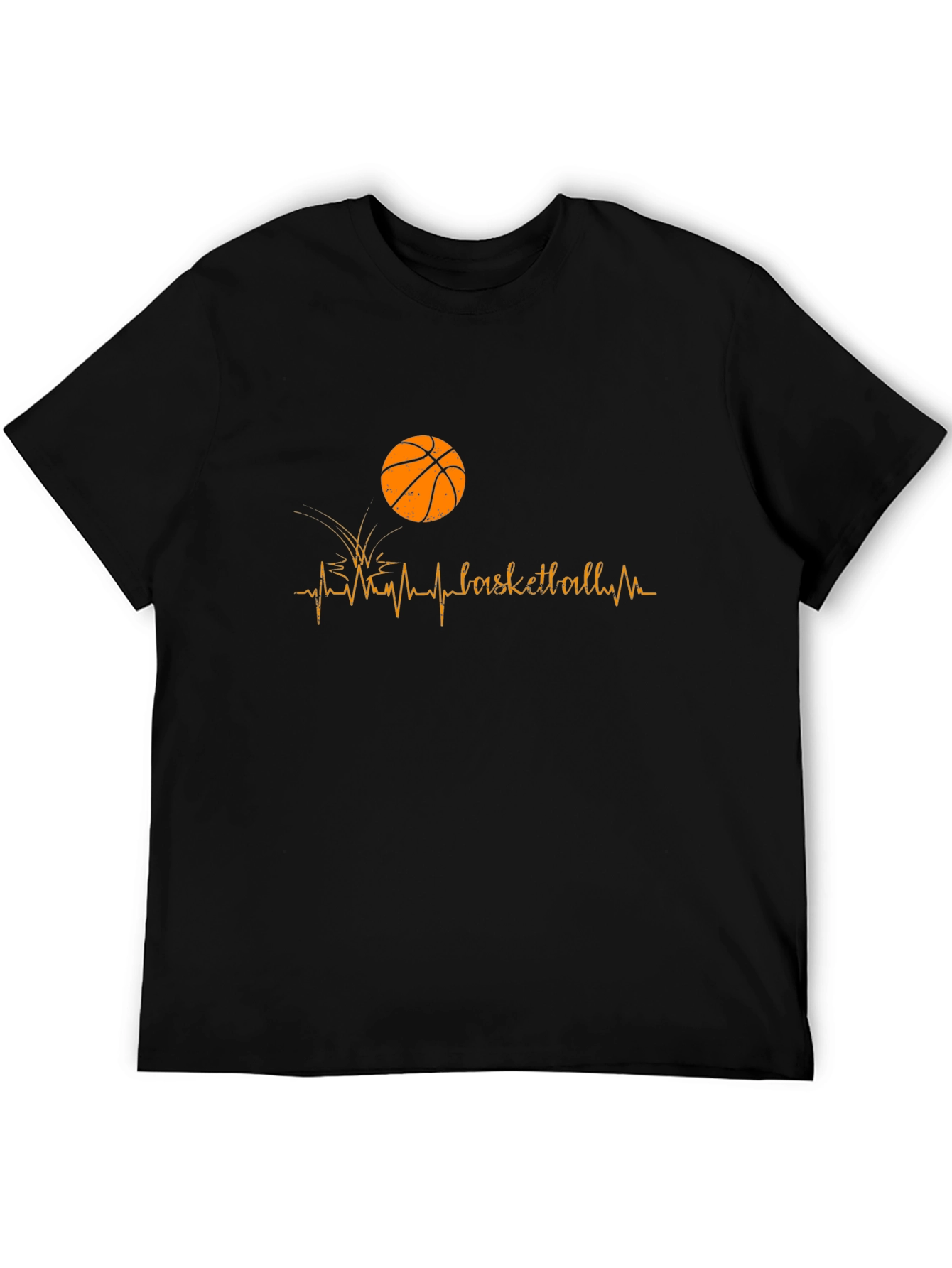 Basketball Heartbeat Graphic T-Shirt