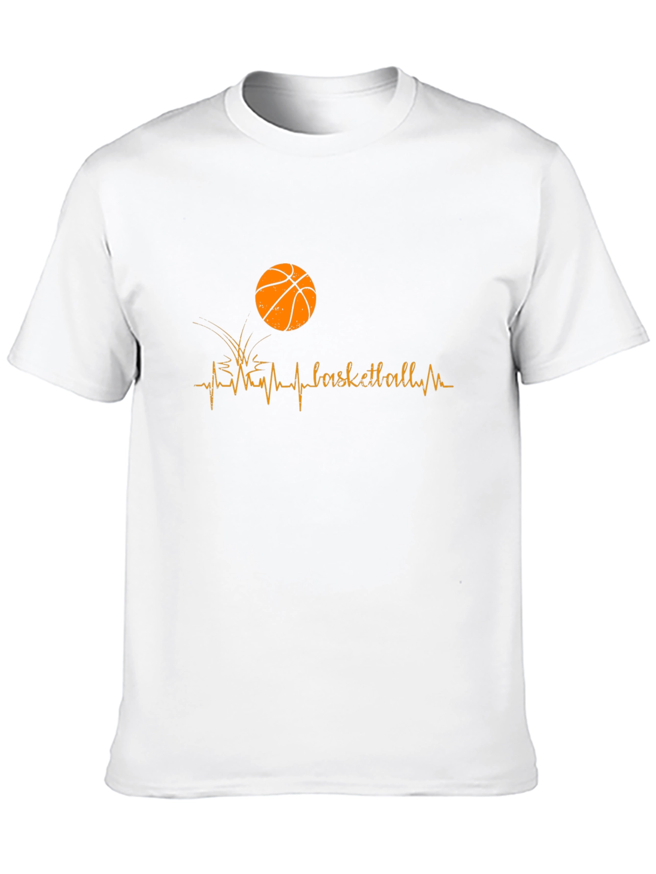 Basketball Heartbeat Graphic T-Shirt