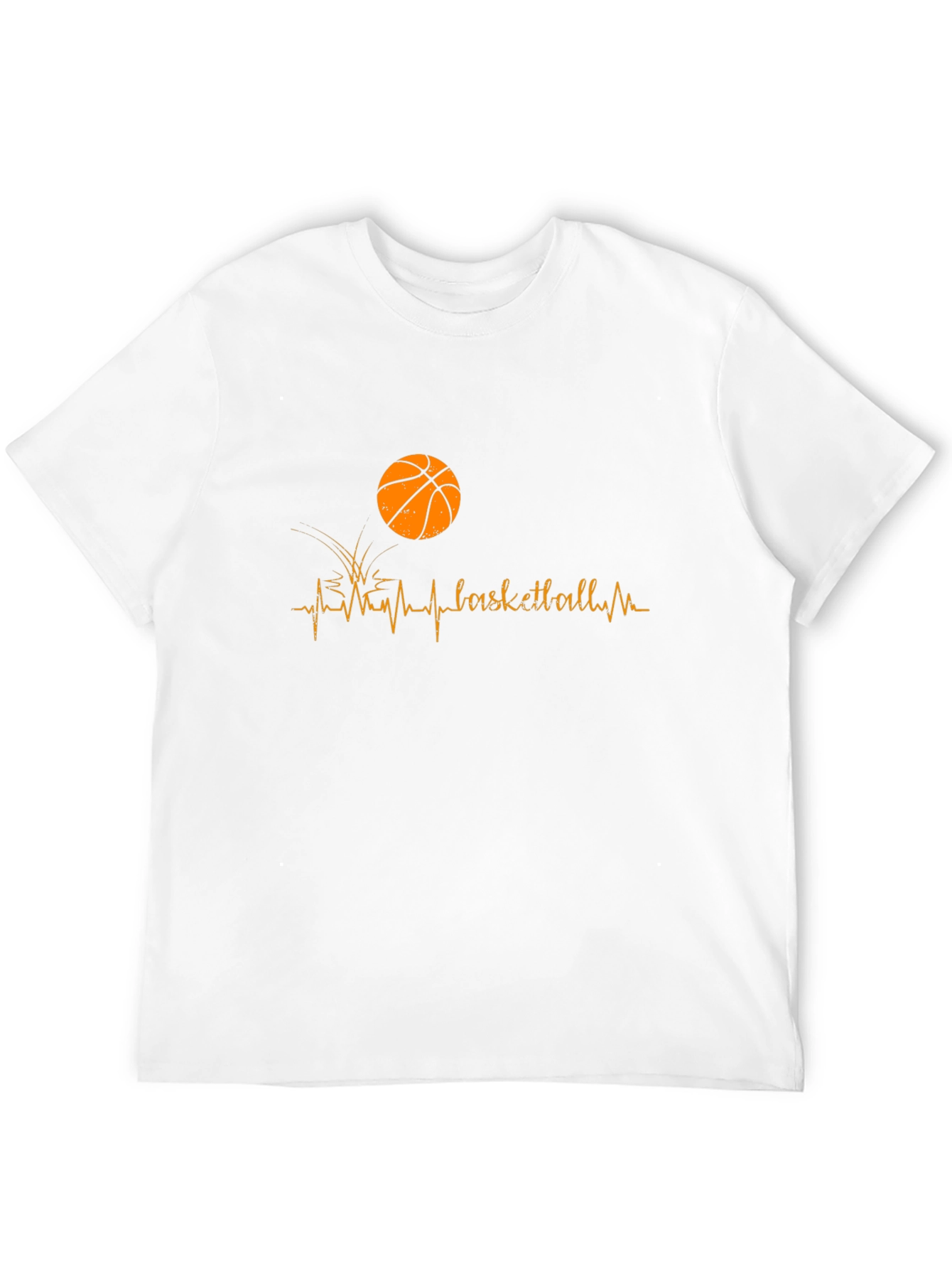Basketball Heartbeat Graphic T-Shirt