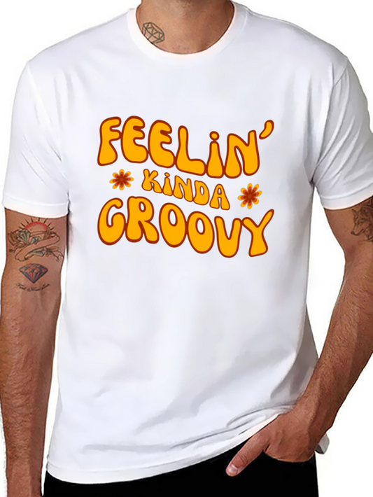 Feelin Kinda Groovy Graphic T-Shirt - Retro Style