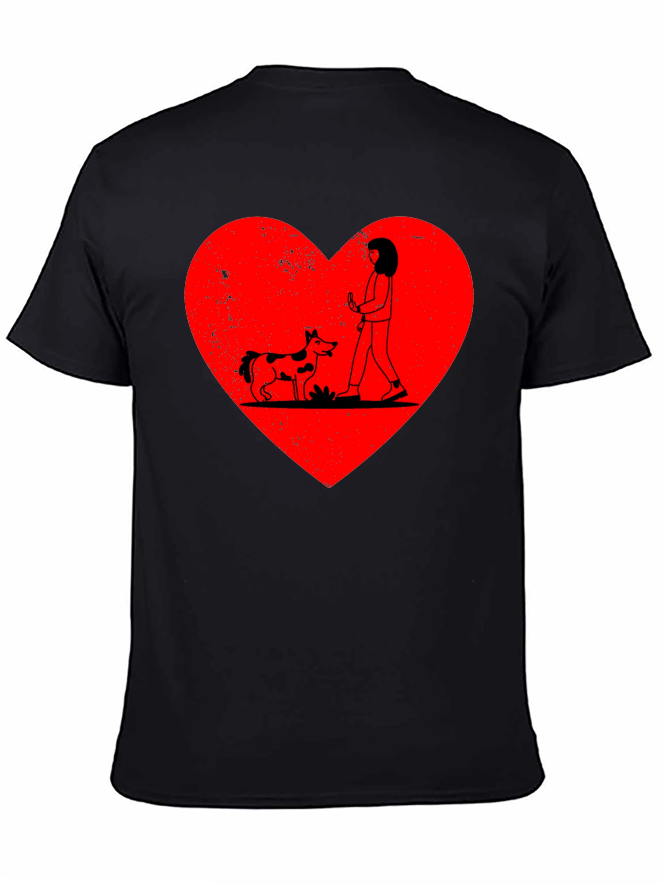 Dog Lover Heart Graphic Tee