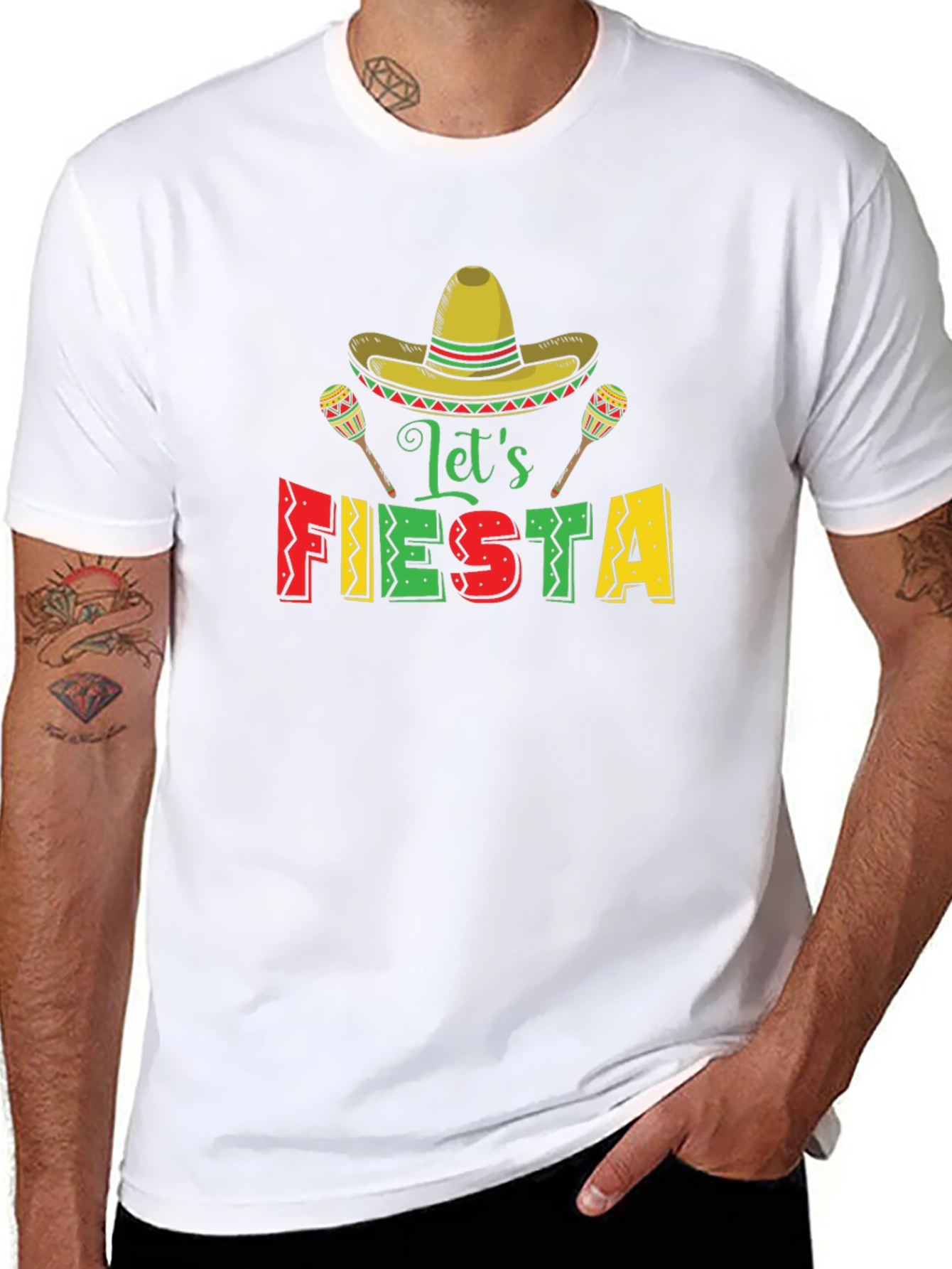 Lets Fiesta Graphic T-Shirt