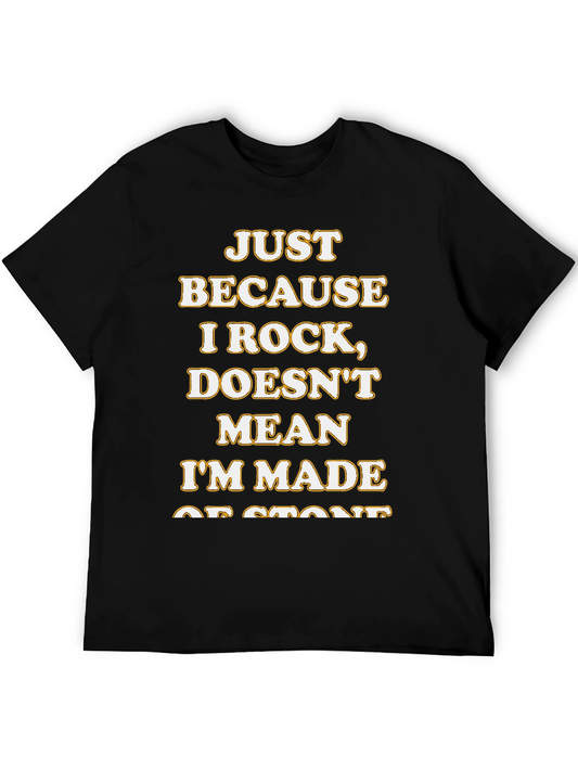 Funny Rocker T-Shirt - Just Because I Rock Slogan Tee
