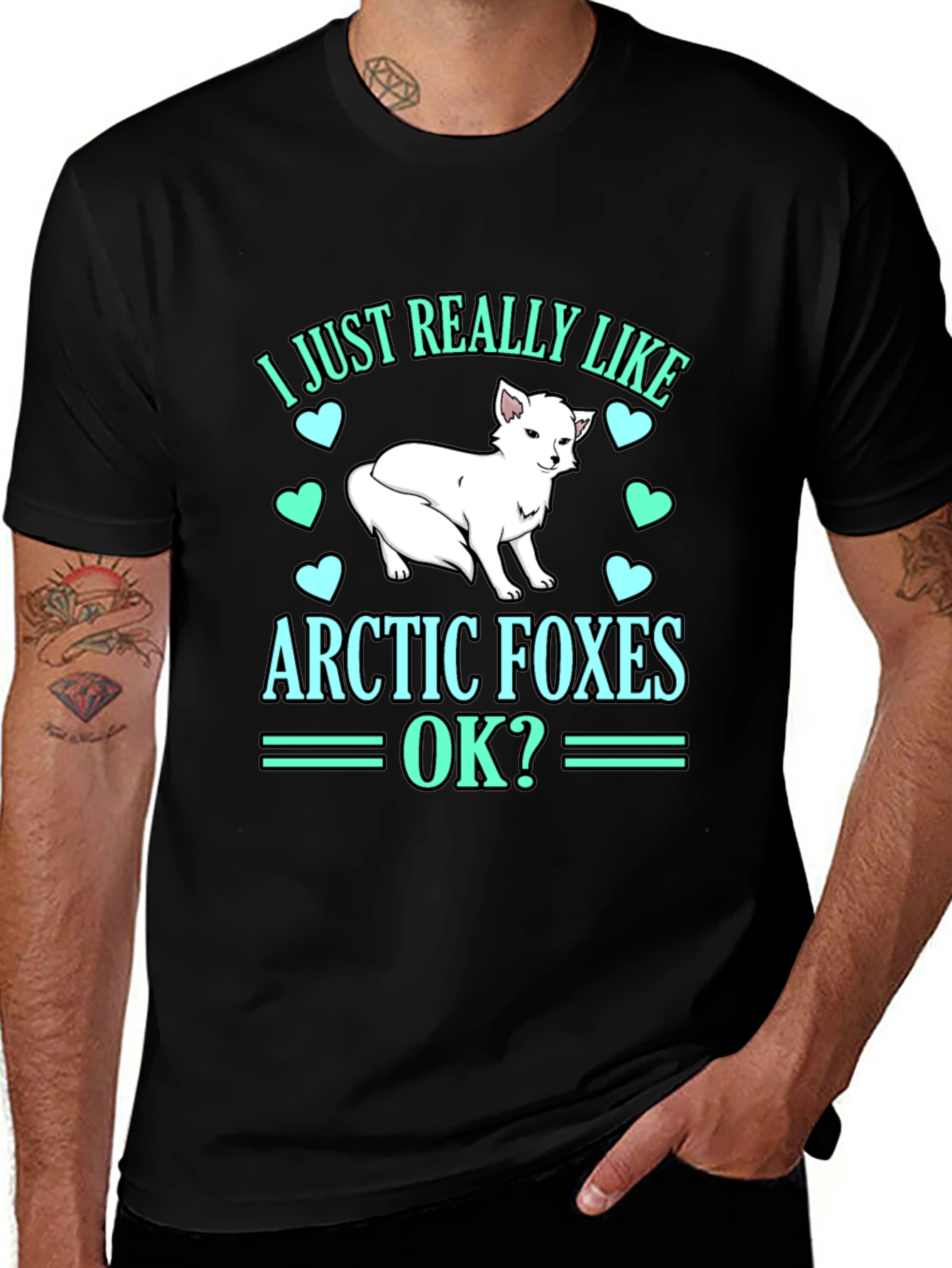 Arctic Fox Lover T-Shirt - Cute Animal Graphic Tee