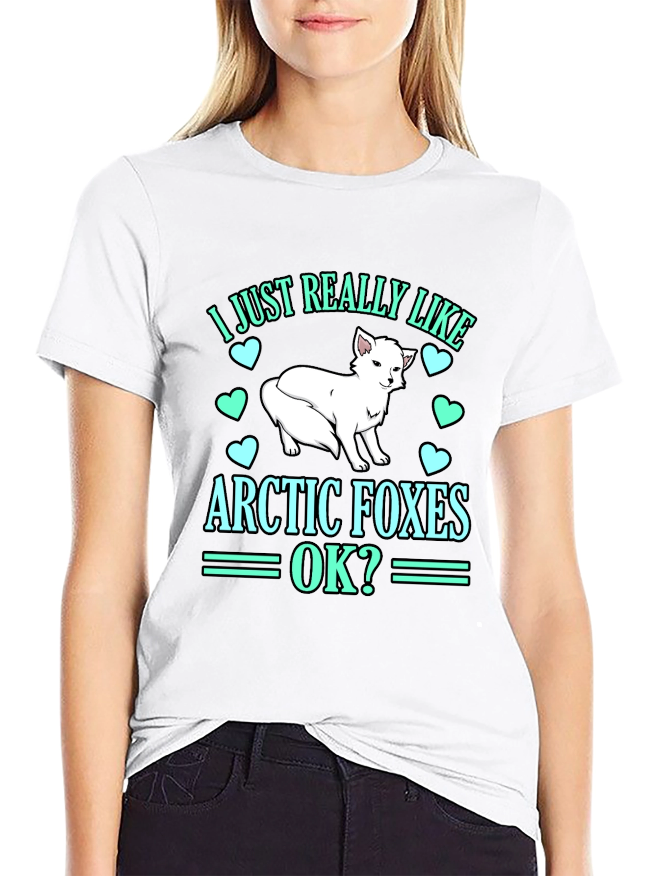 Arctic Fox Lover T-Shirt - Cute Animal Graphic Tee