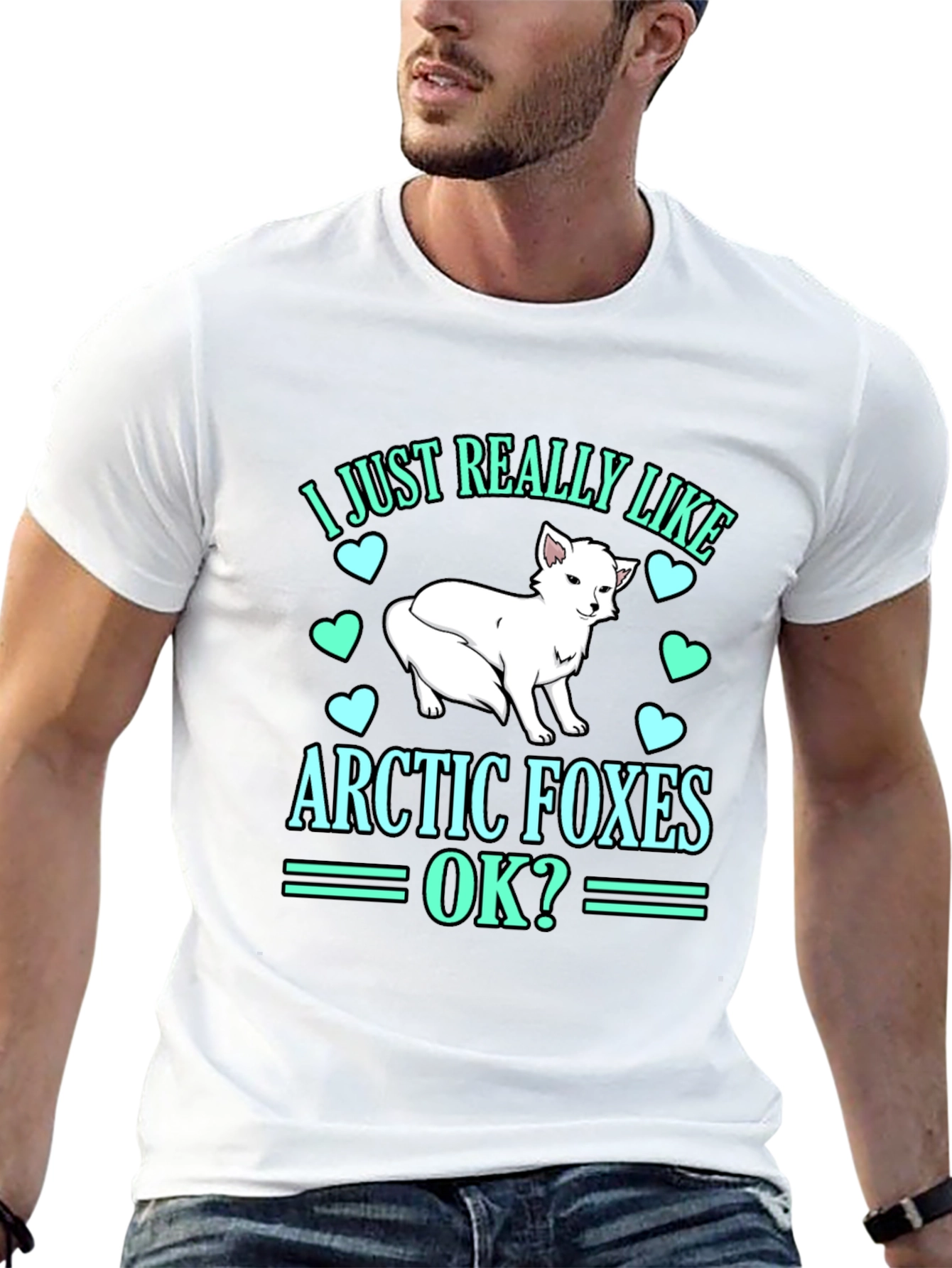 Arctic Fox Lover T-Shirt - Cute Animal Graphic Tee