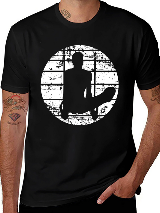 Gymnast Rings T-Shirt - Black Graphic Tee