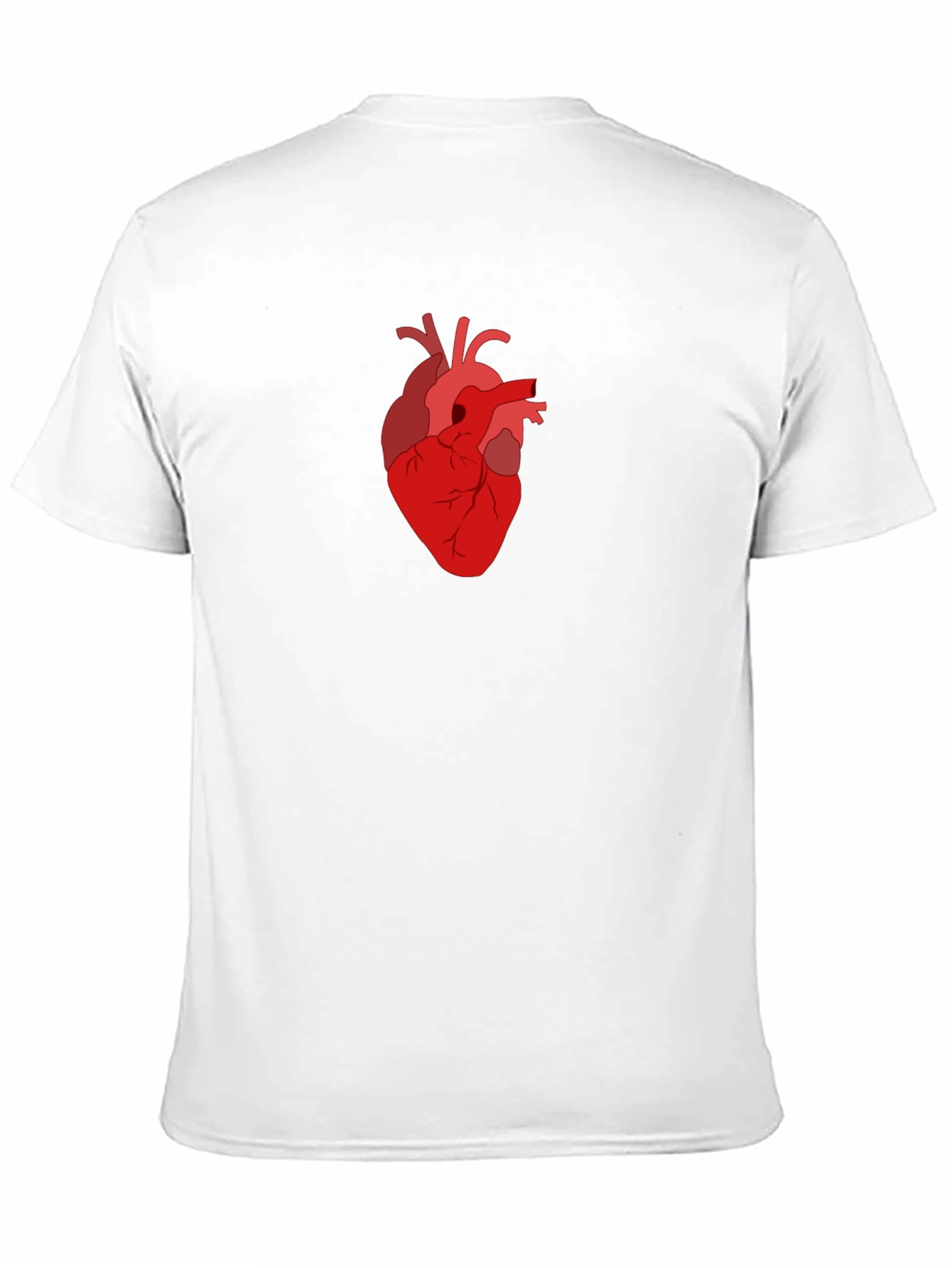 Anatomical Heart Graphic Tee - Black Cotton T-Shirt
