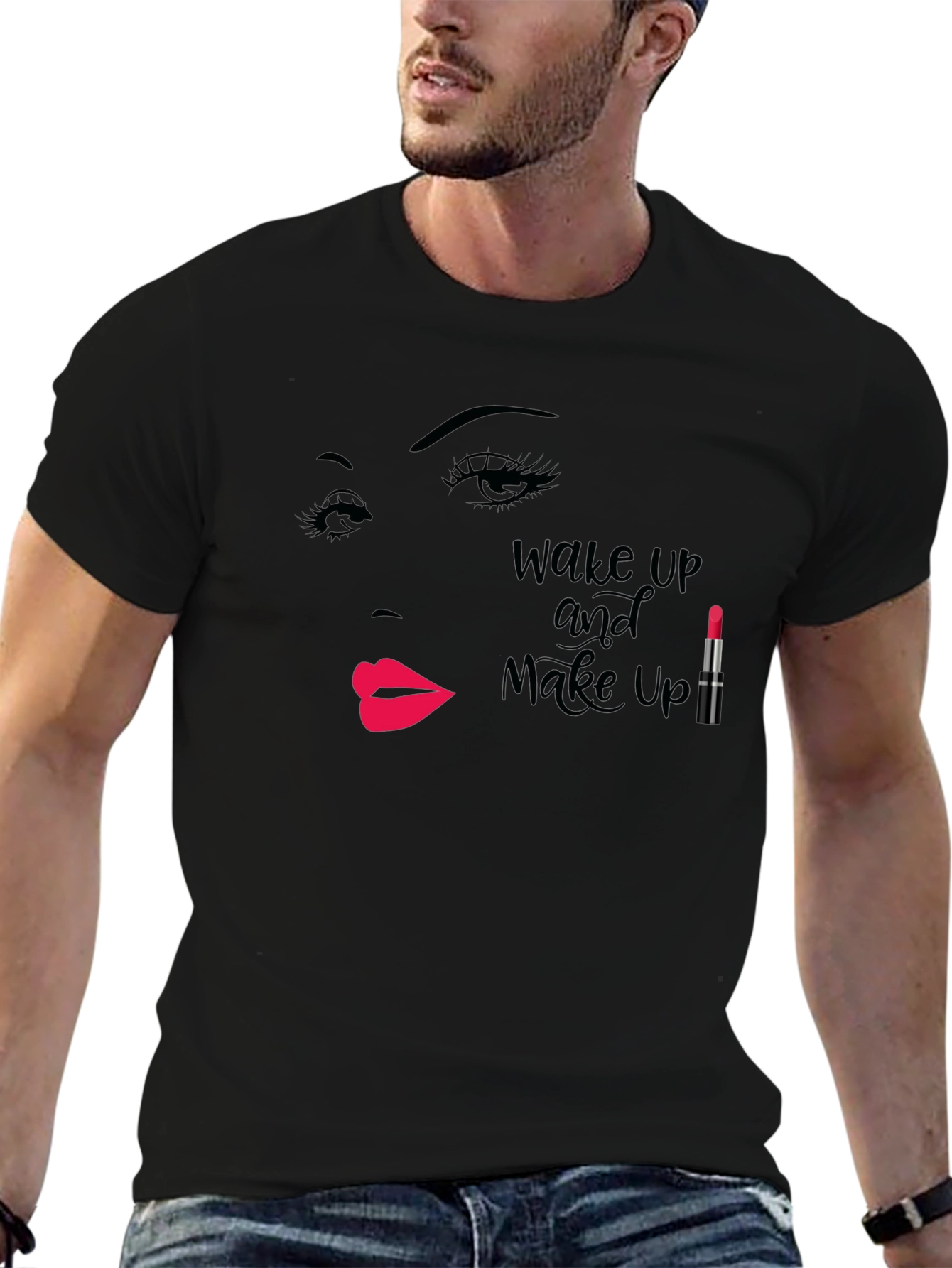 Wake Up Makeup T-Shirt - Beauty Fashion Tee