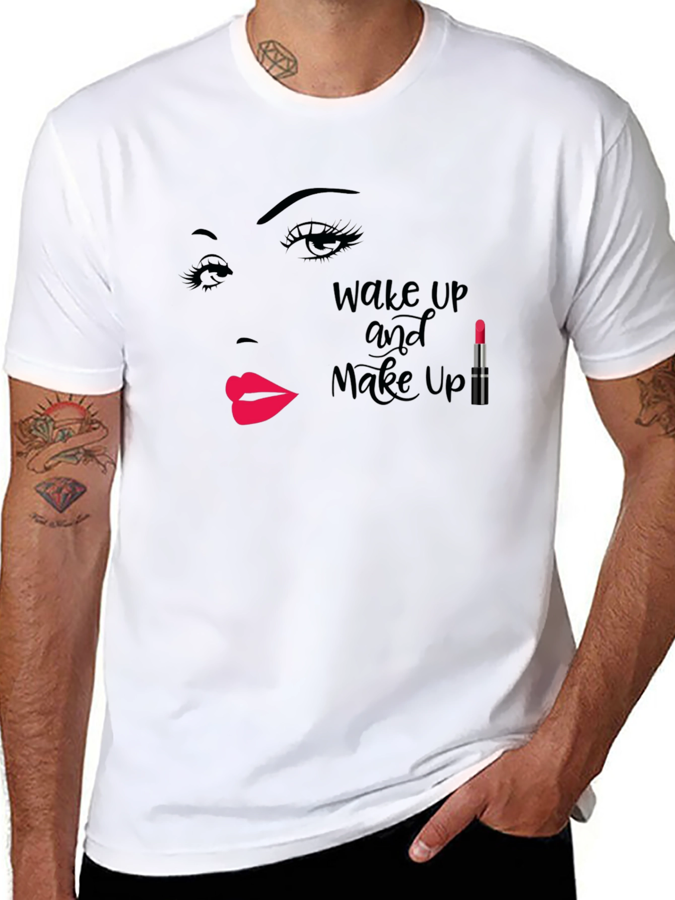 Wake Up Makeup T-Shirt - Beauty Fashion Tee