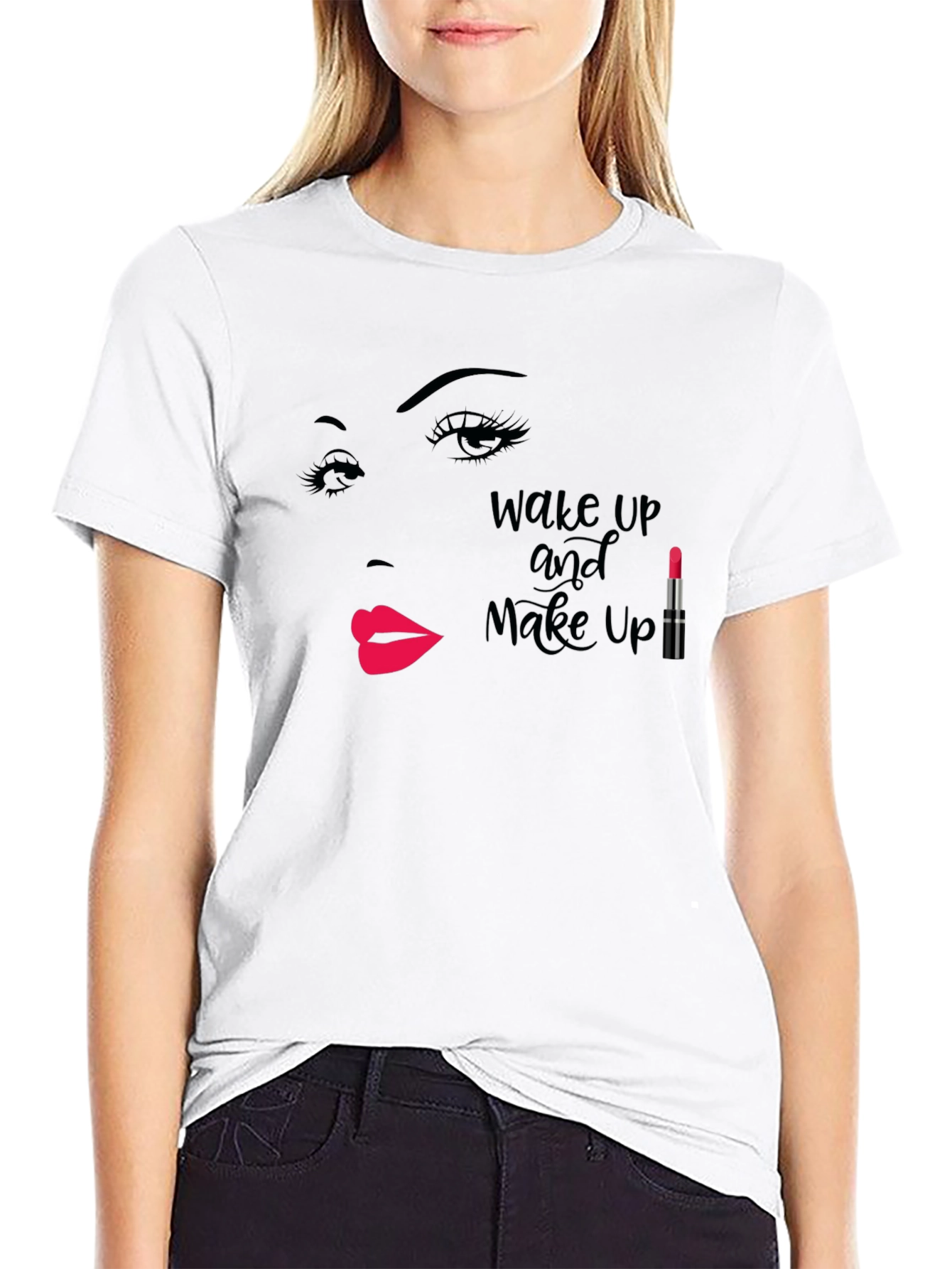 Wake Up Makeup T-Shirt - Beauty Fashion Tee