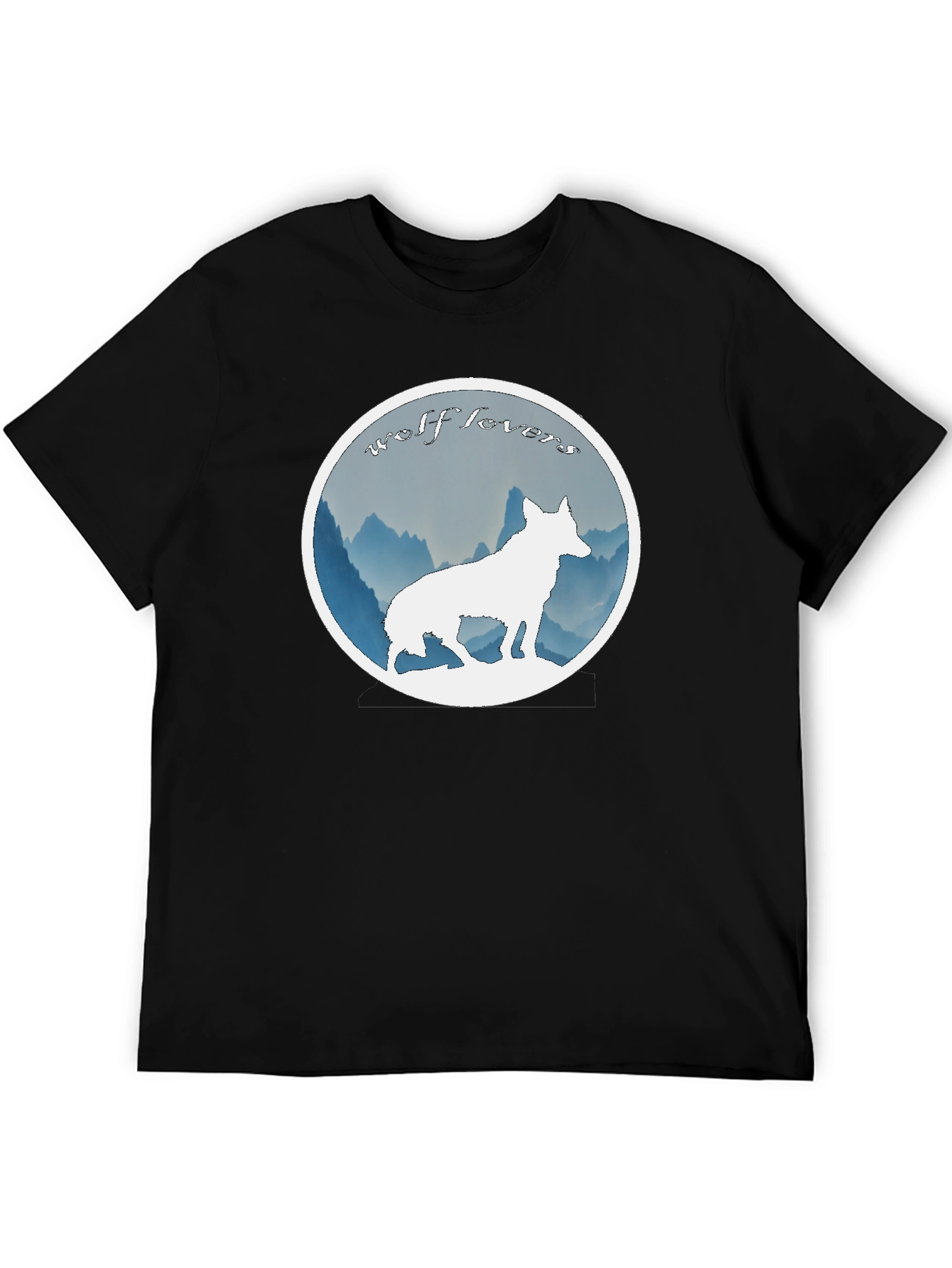 Wolf Lovers Black T-Shirt