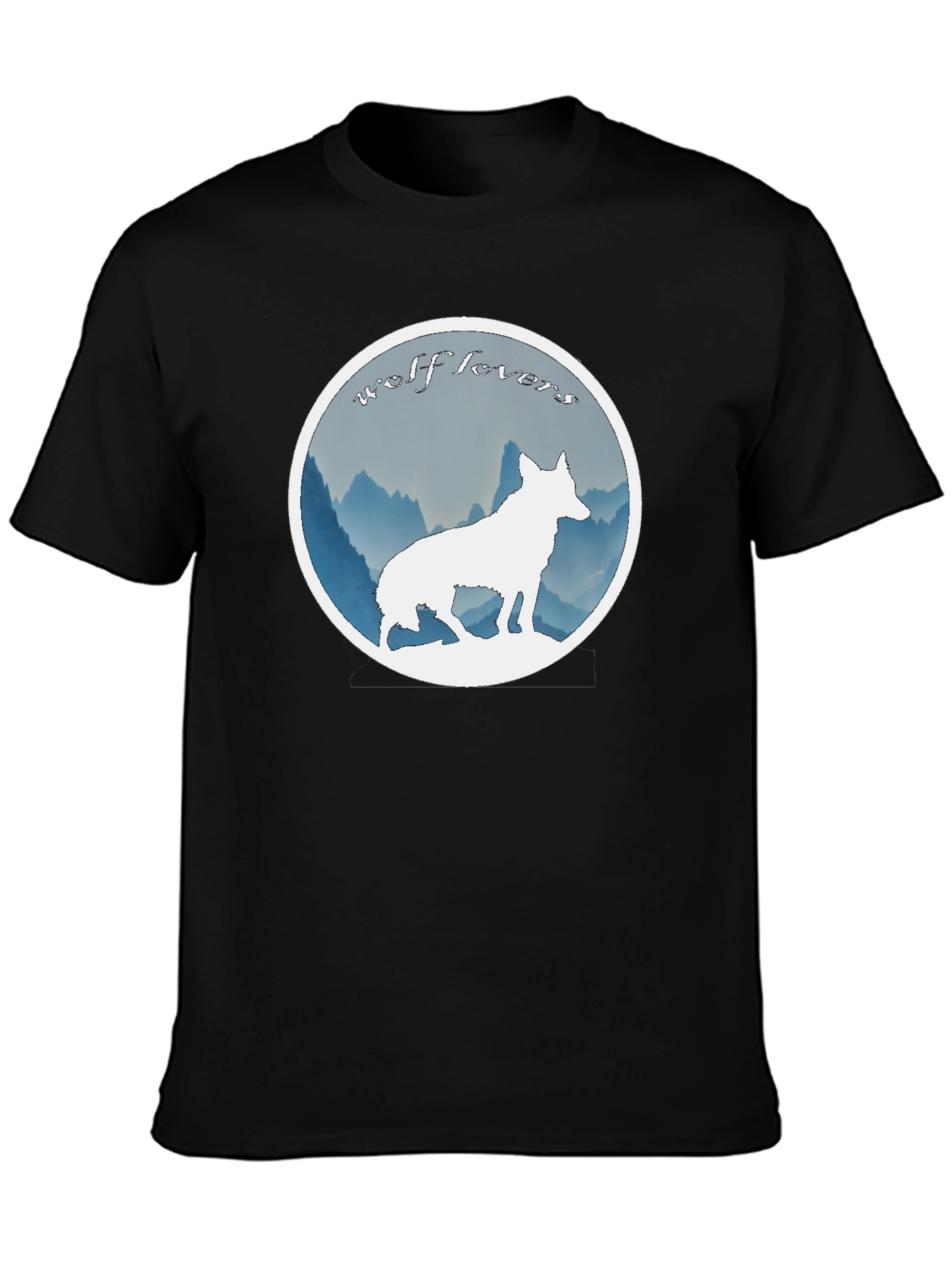 Wolf Lovers Black T-Shirt