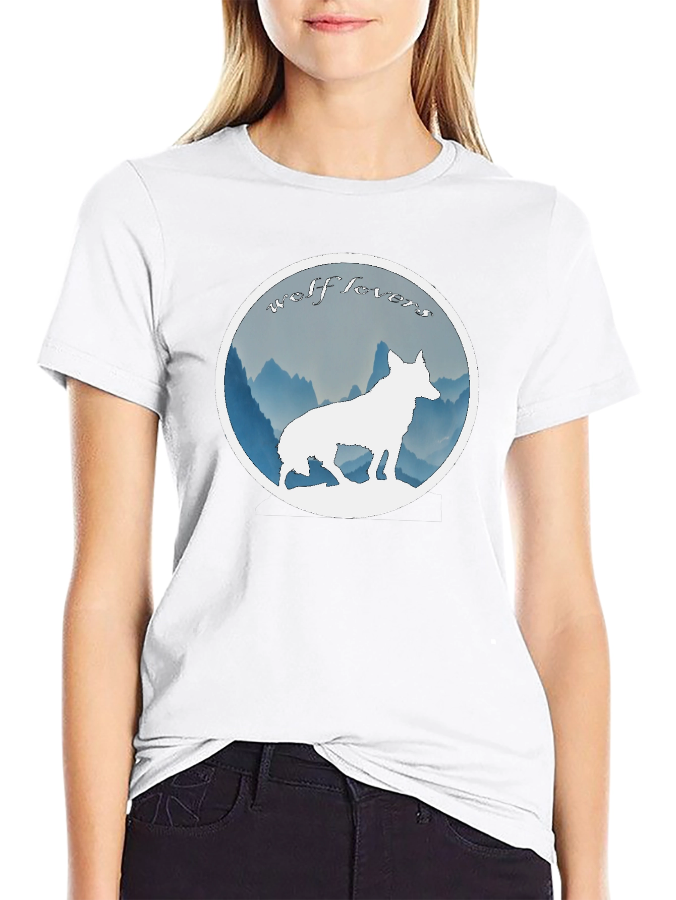 Wolf Lovers Black T-Shirt