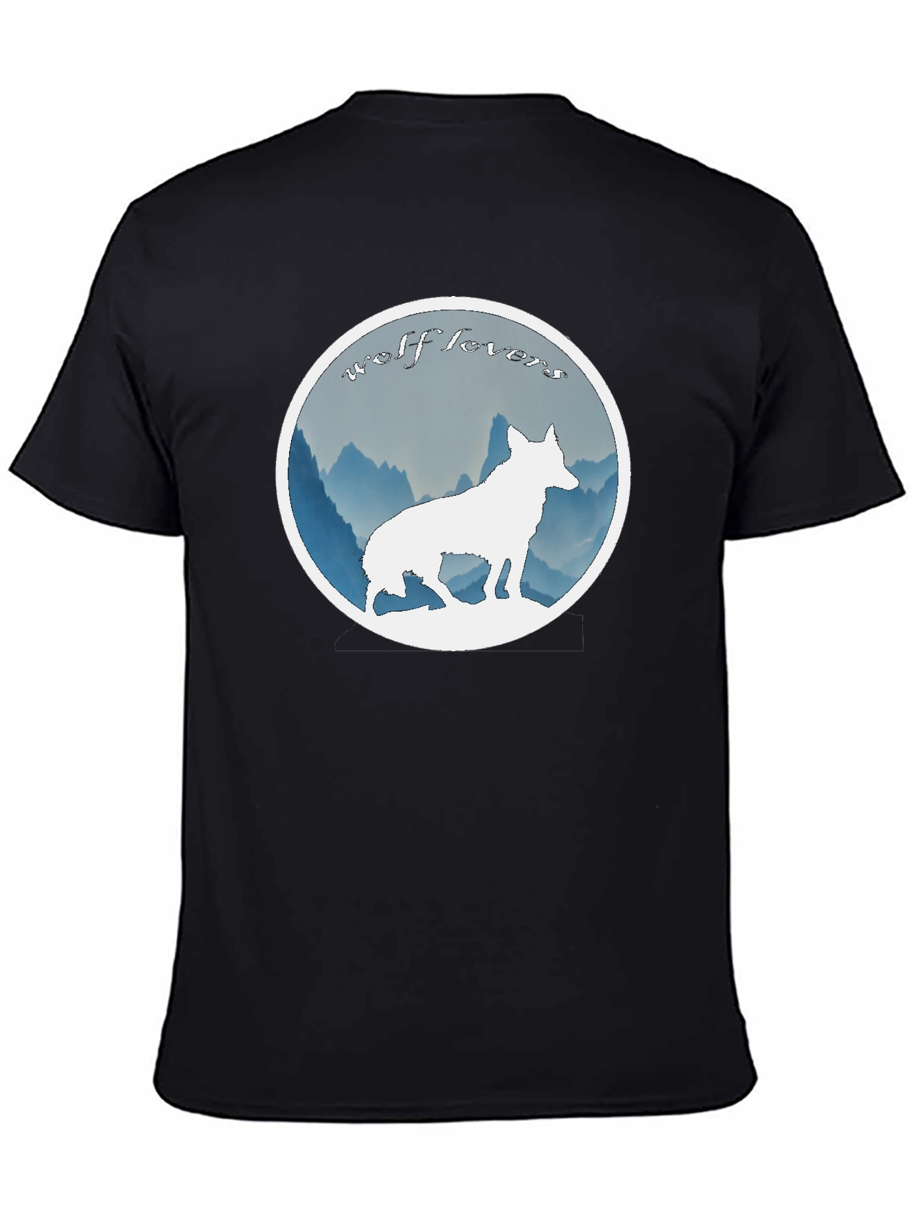 Wolf Lovers Black T-Shirt