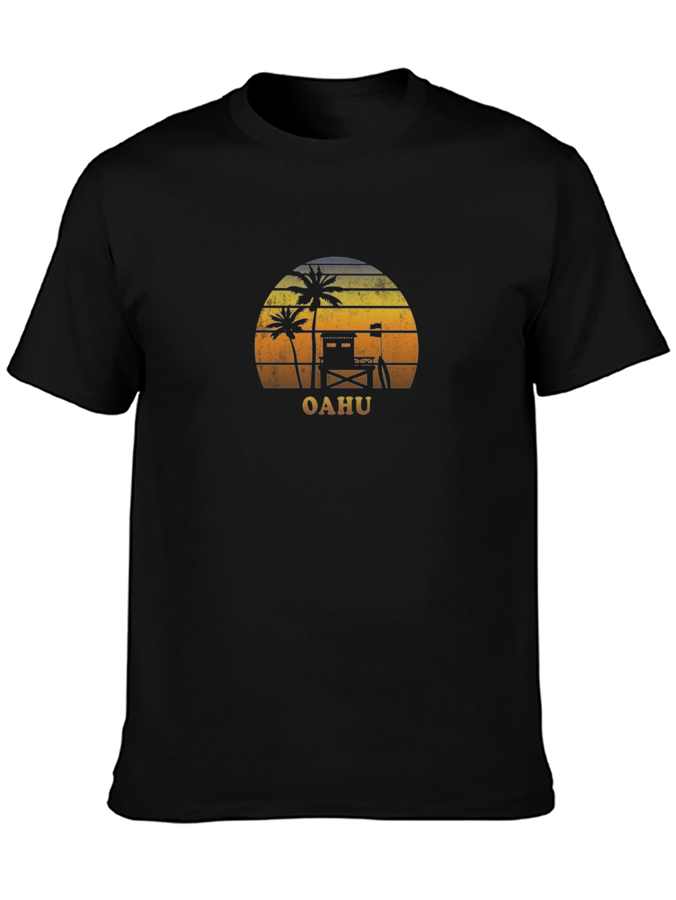 Oahu Sunset Graphic Tee - Island Vibes