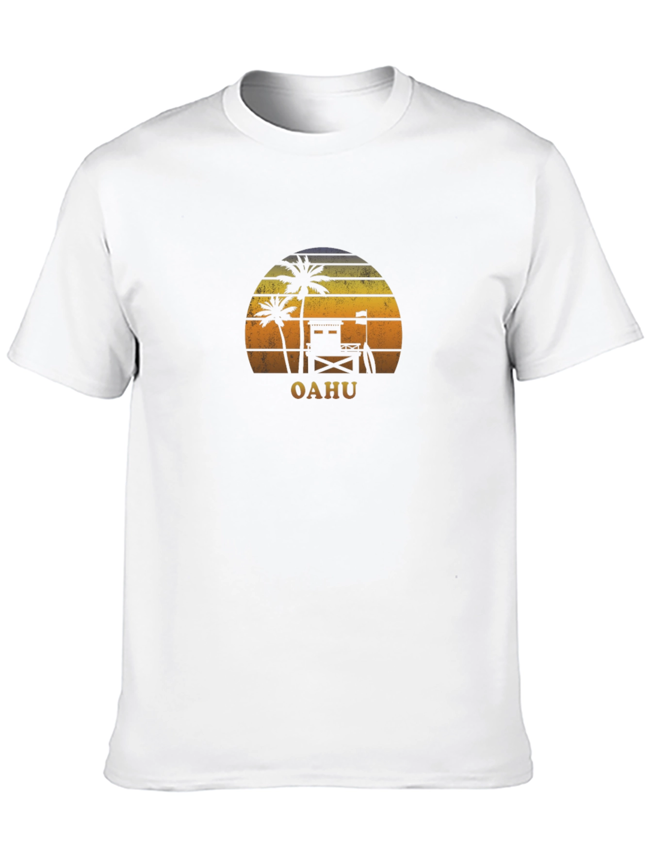 Oahu Sunset Graphic Tee - Island Vibes