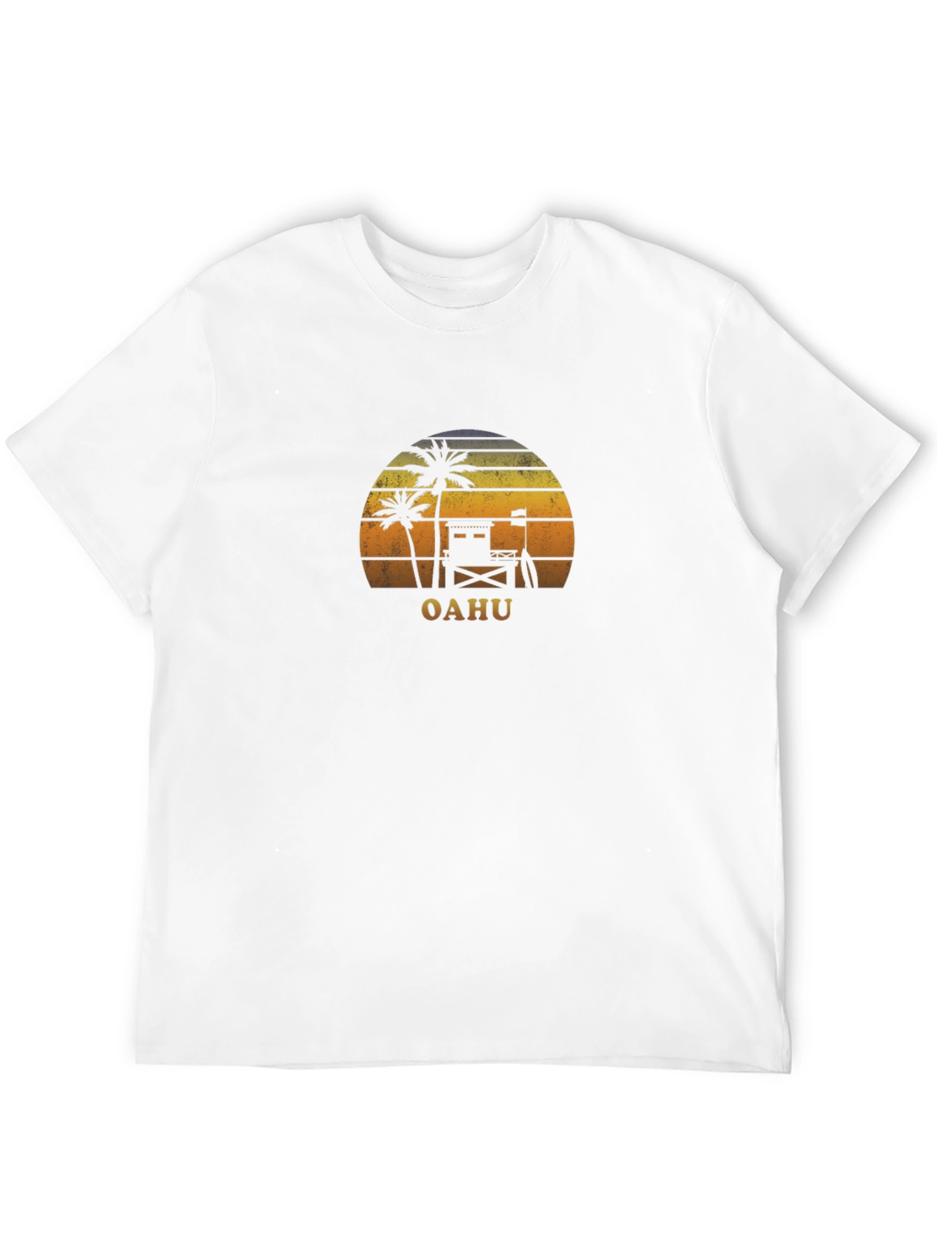 Oahu Sunset Graphic Tee - Island Vibes