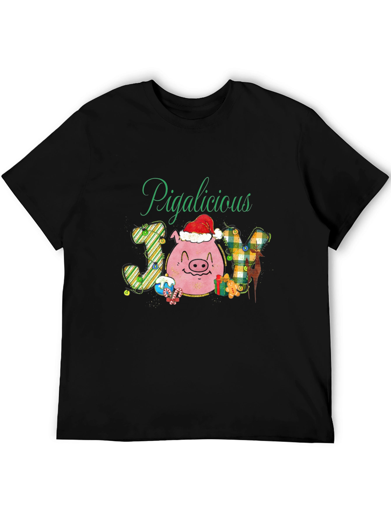 Pigalicious Joy Christmas T-Shirt